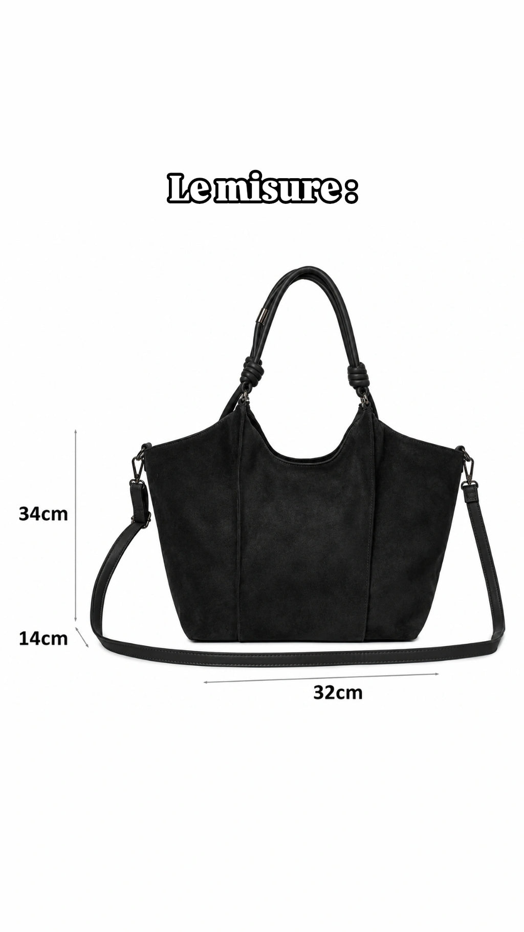 Shopper scamosciata