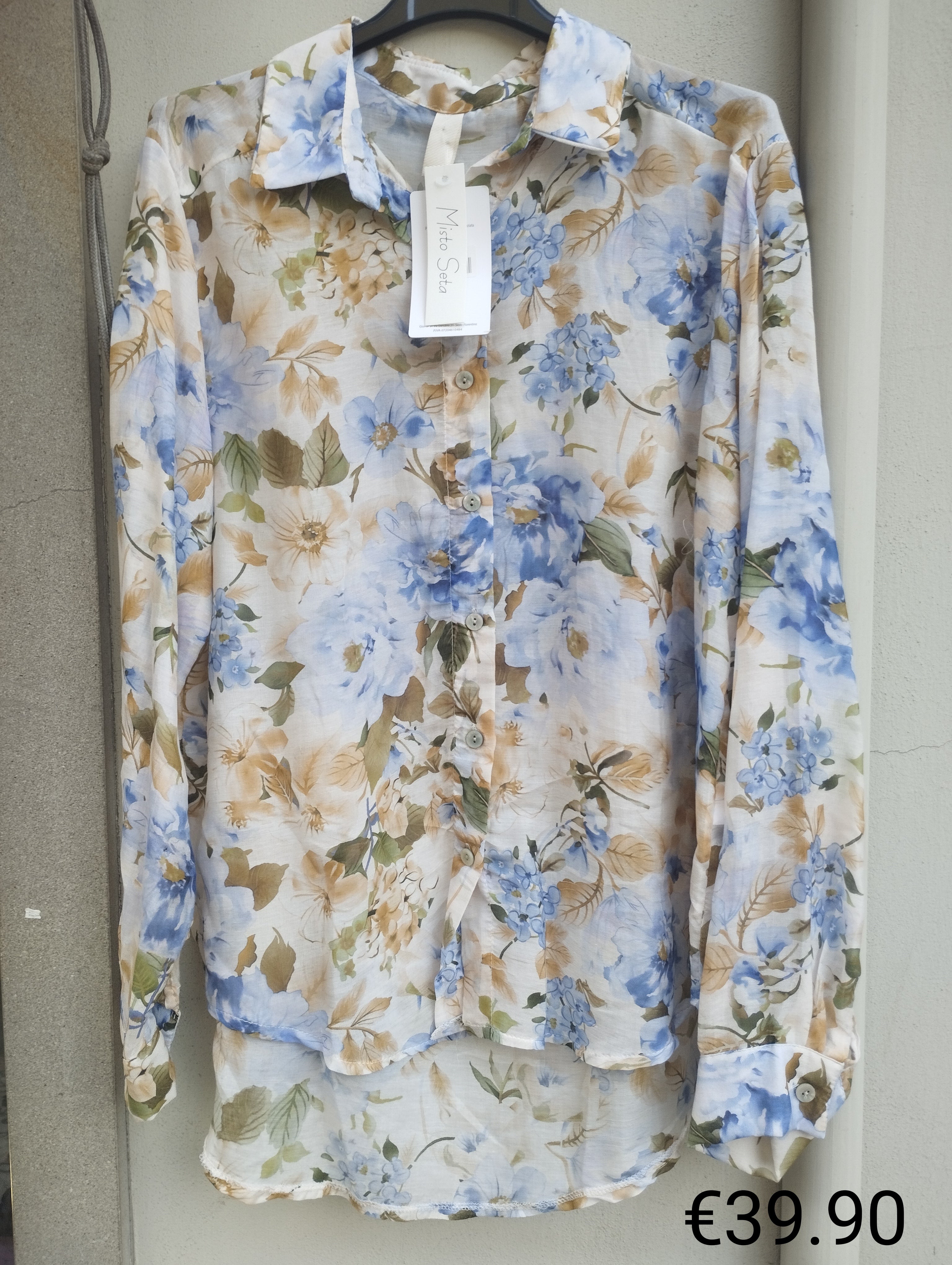 Camicia misto seta