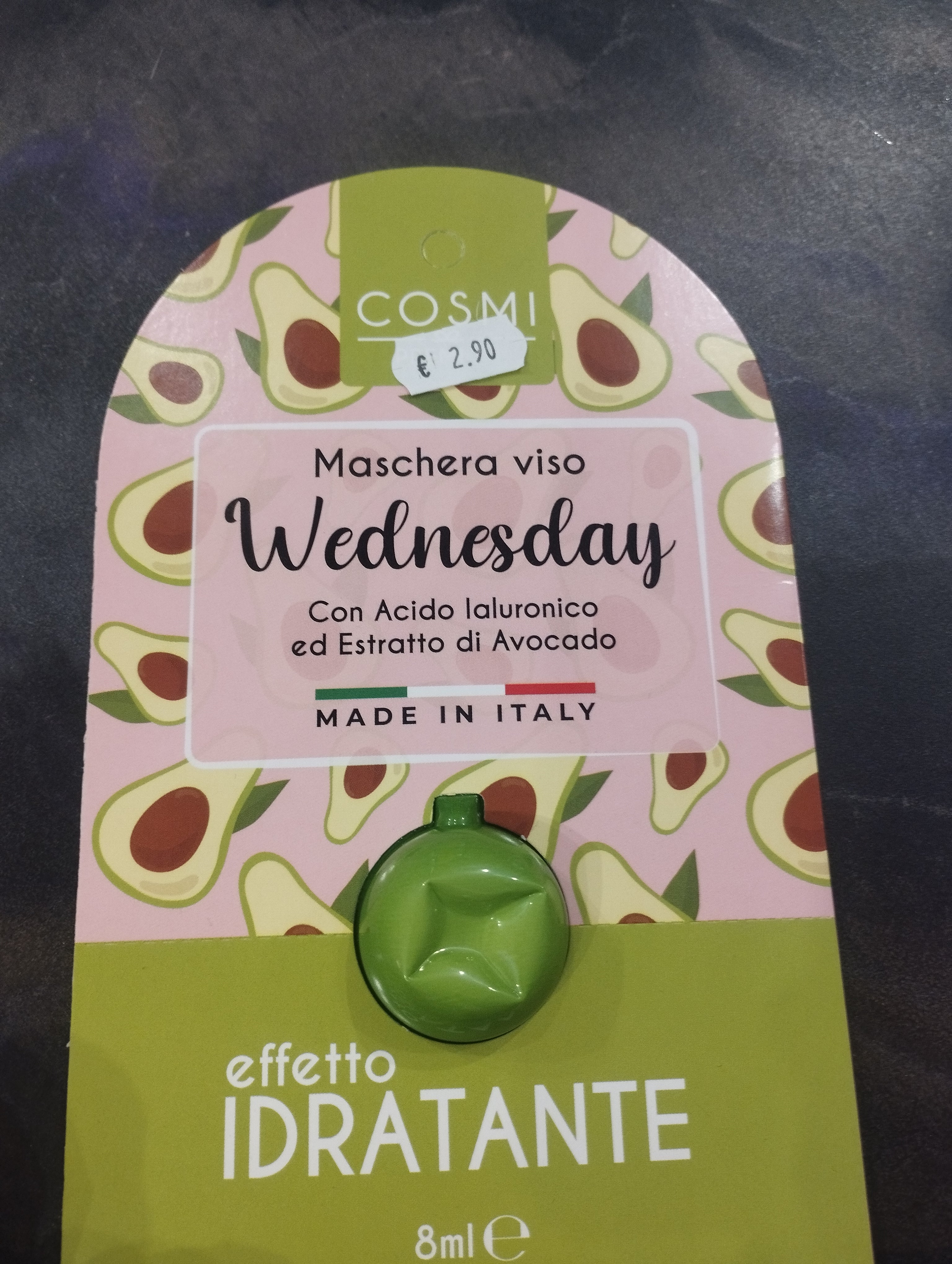 Maschera viso idratante