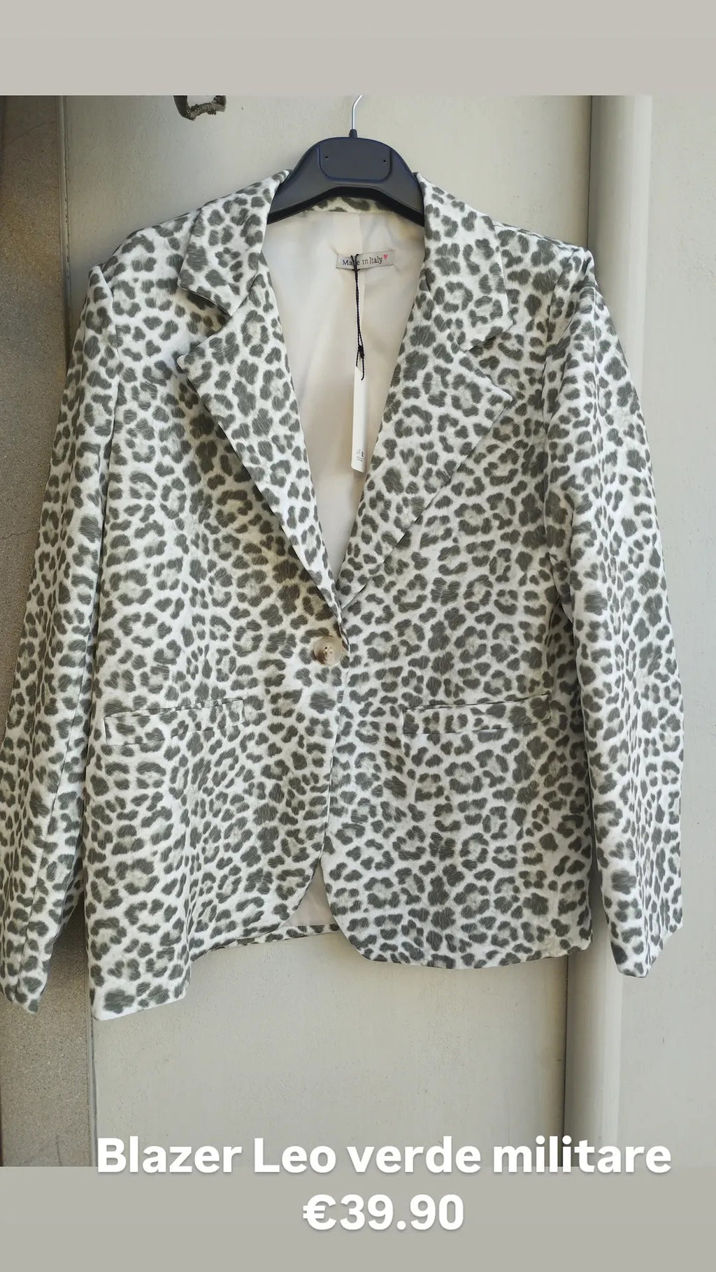 Blazer leopardato