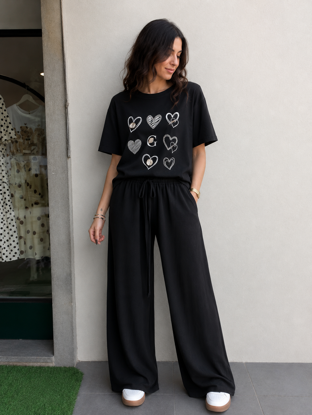 Pantalone tinta unita