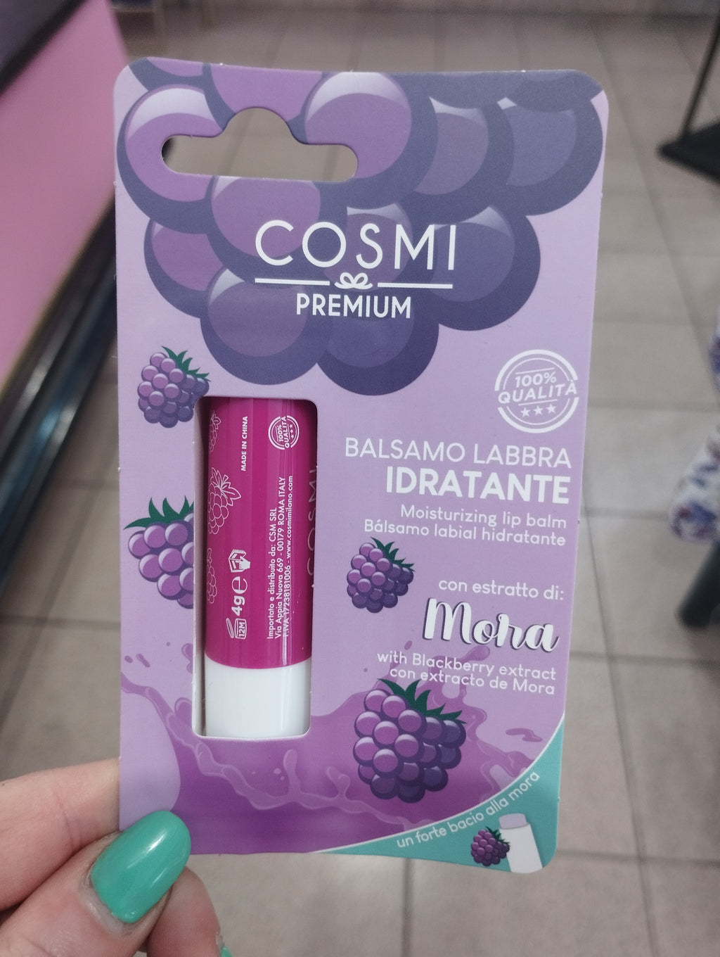 Balsamo labbra idratante vari gusti
