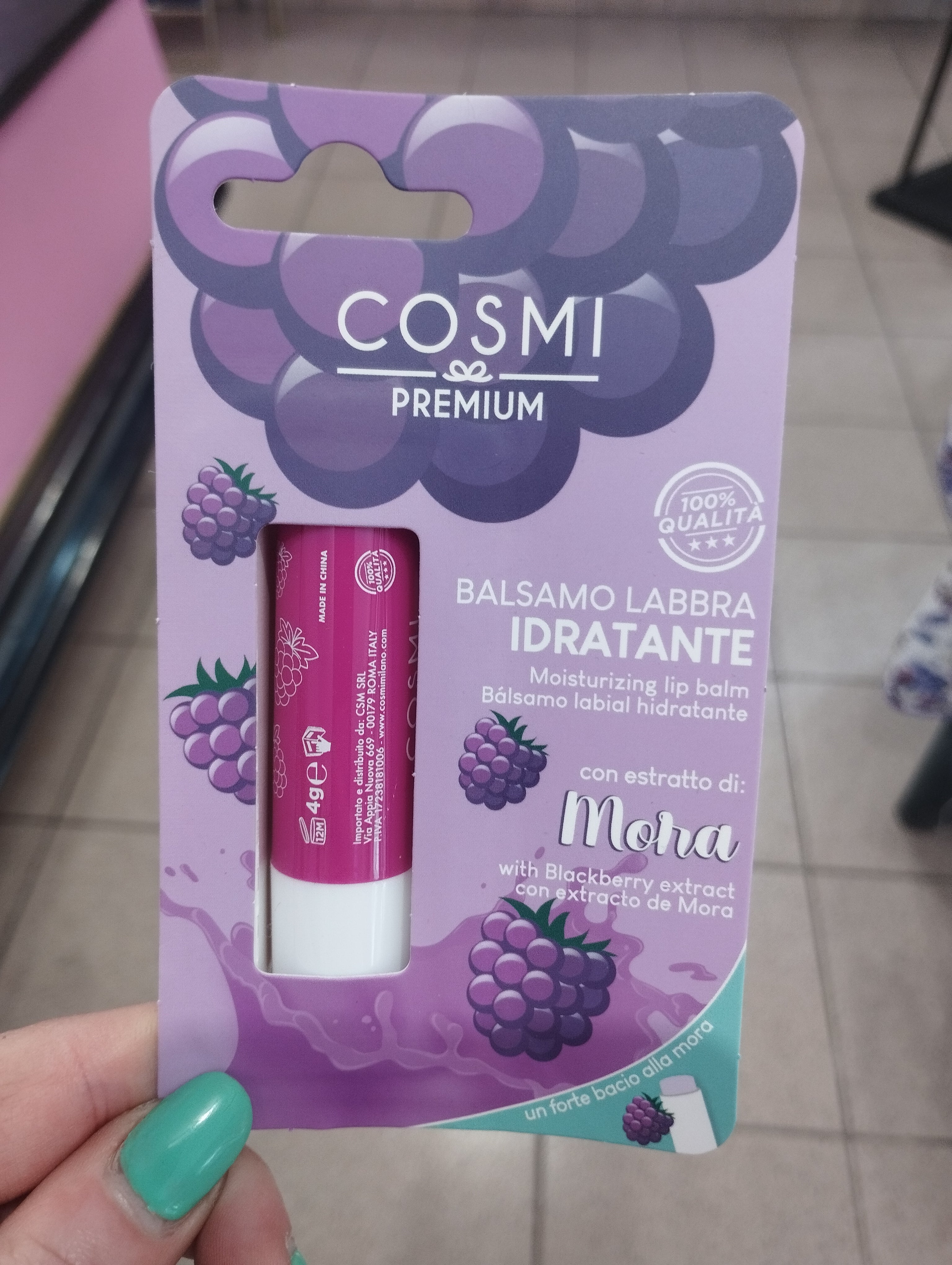 Balsamo labbra idratante vari gusti