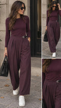 Pantalone con fibbia