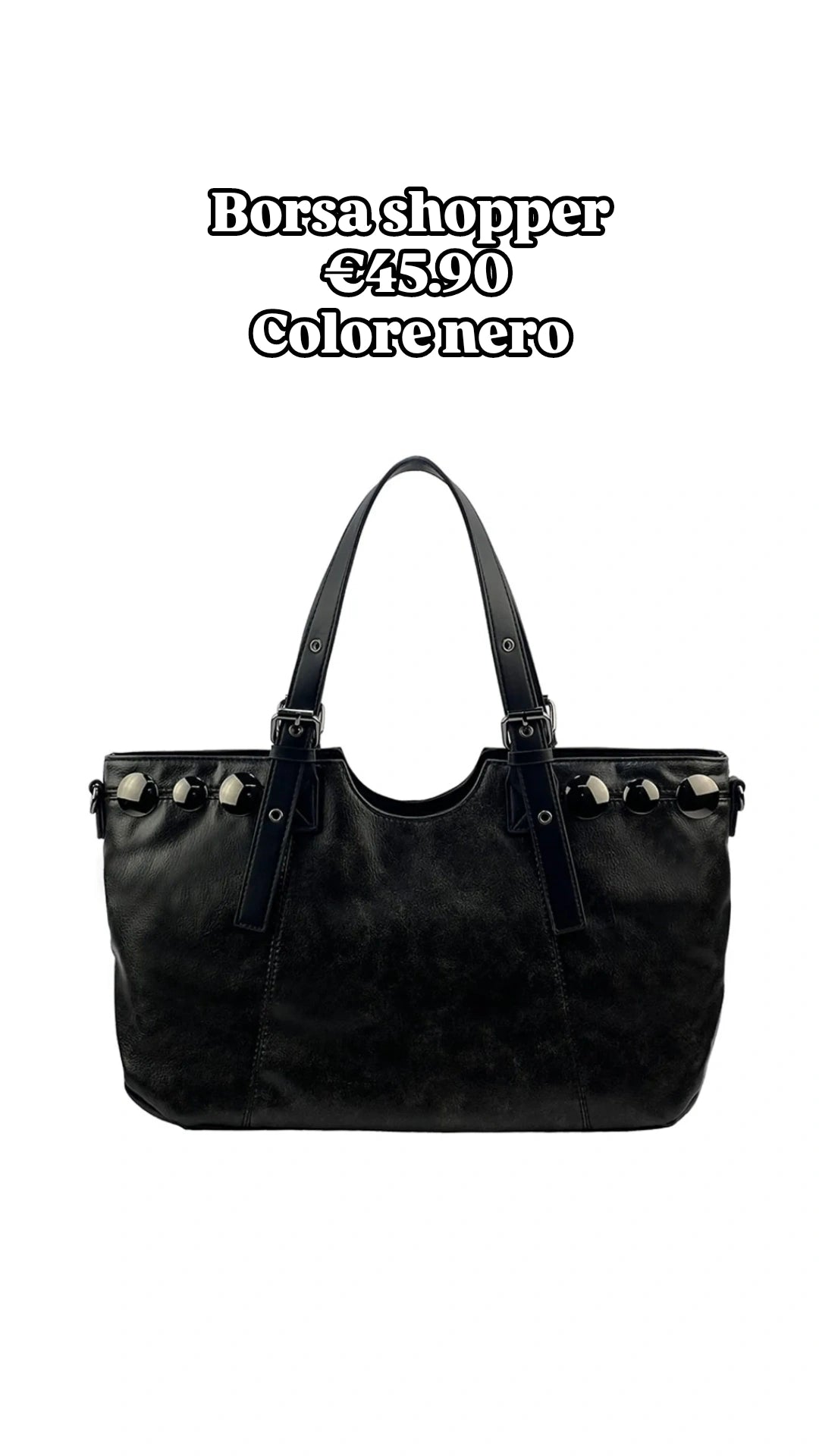 Shopper con borchie