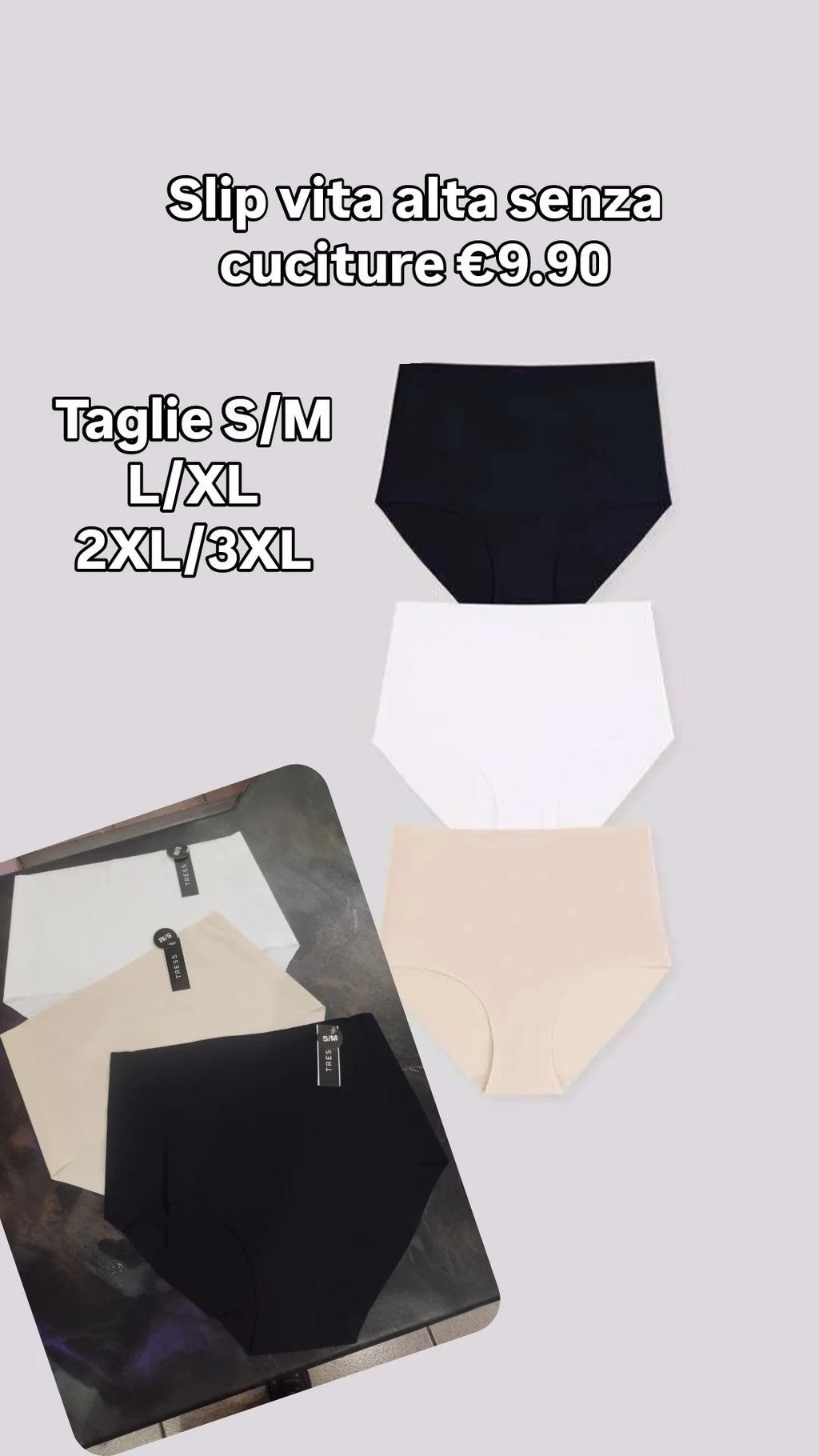 Slip senza cuciture modellanti