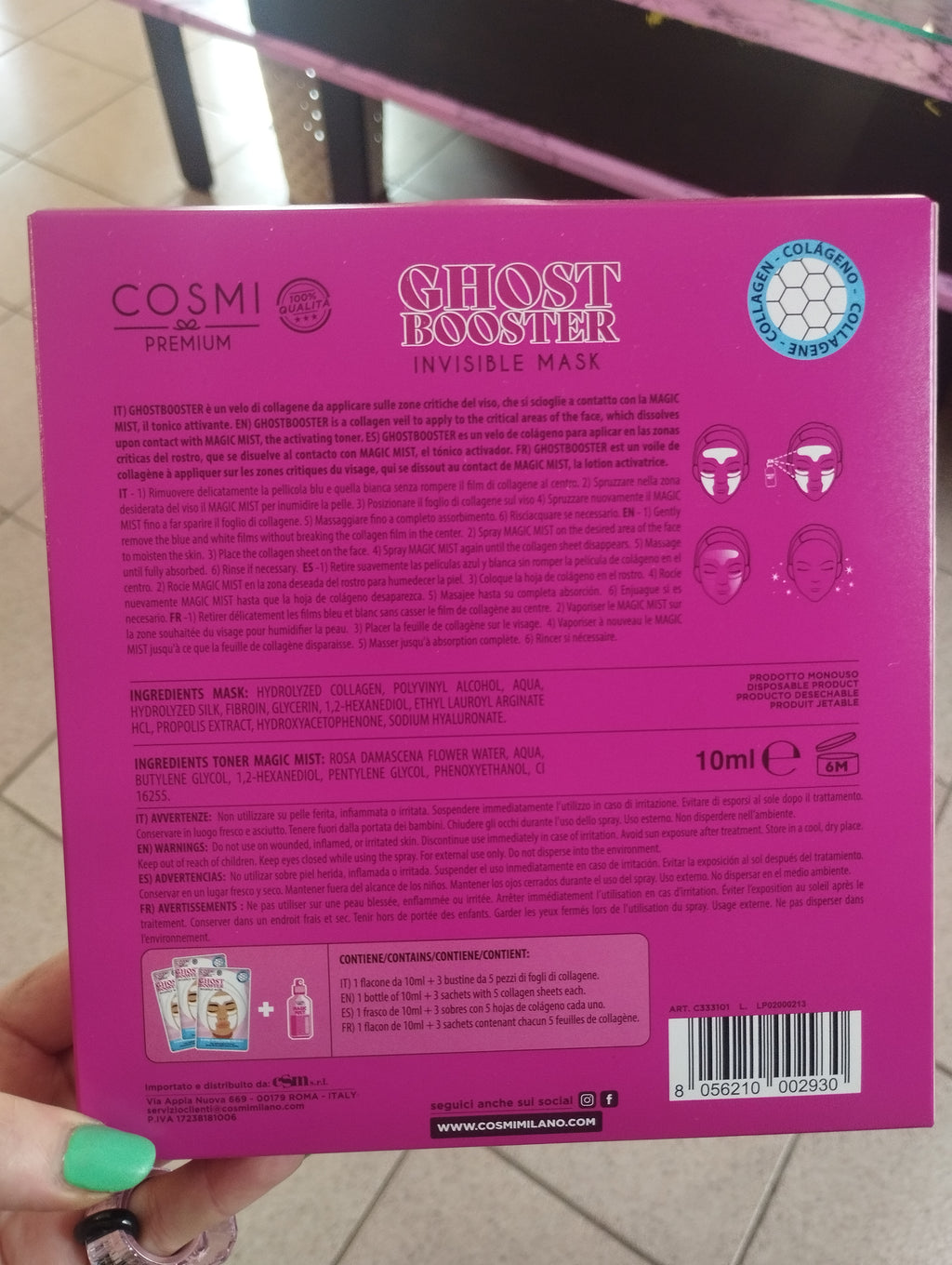 Invisibile Mask al collagene