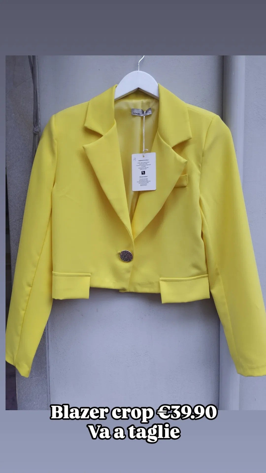 Blazer crop vari colori