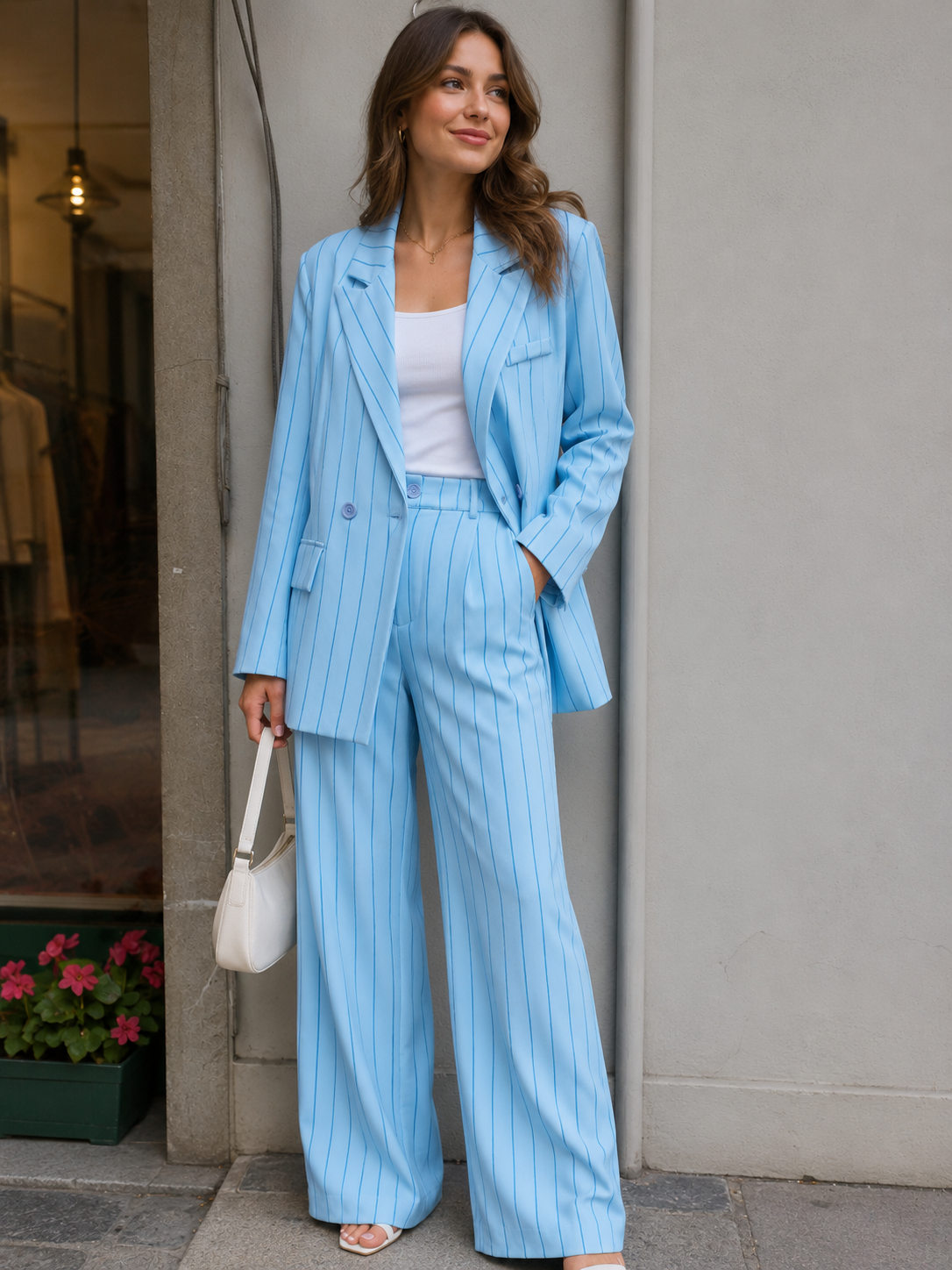Pantalone gessato
