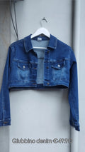 Giubbino denim crop