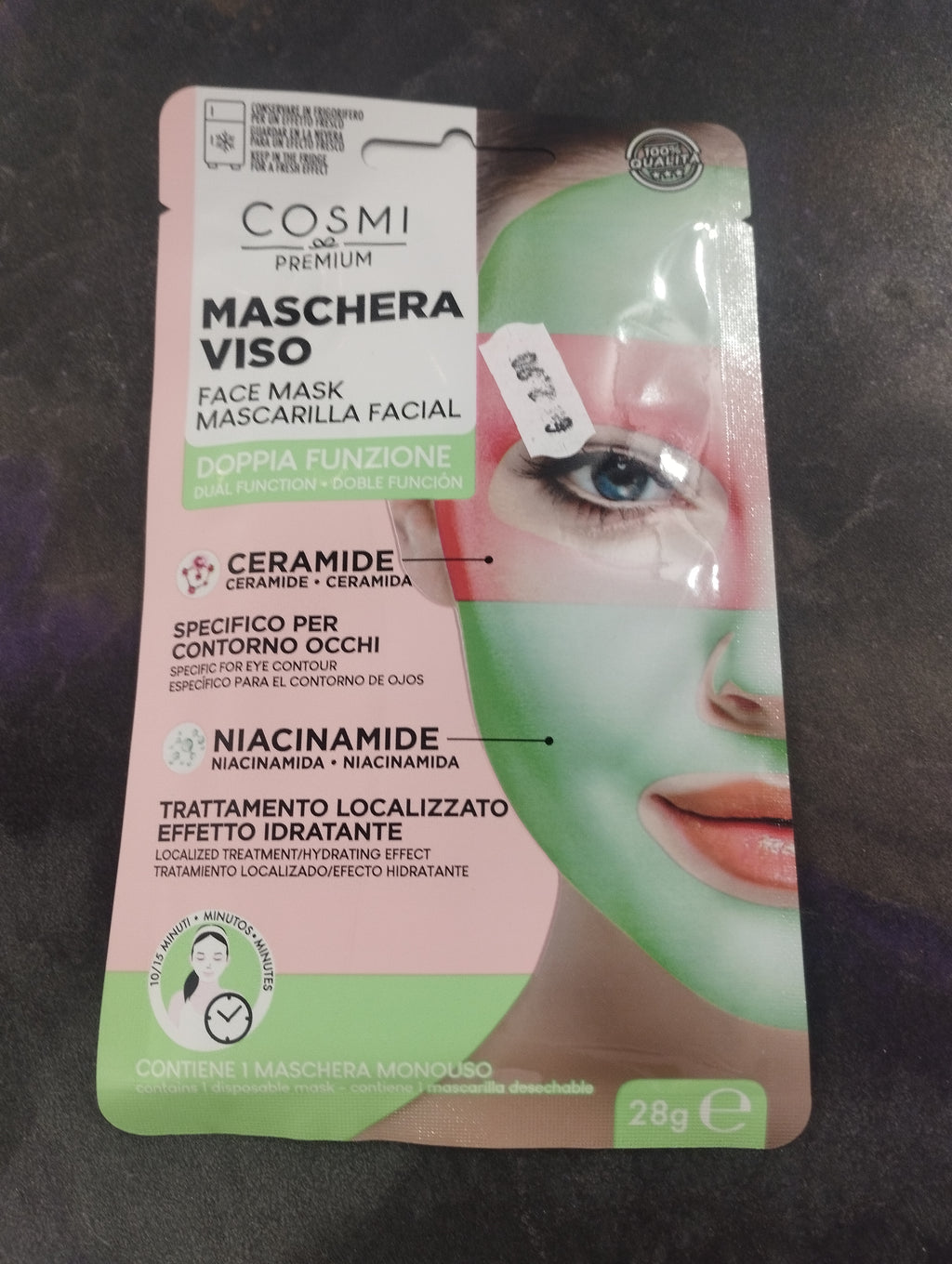 Maschera viso doppia funzione