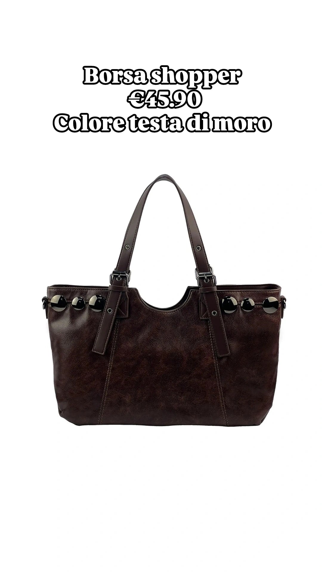 Shopper con borchie