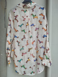 Camicia misto seta con bassotti