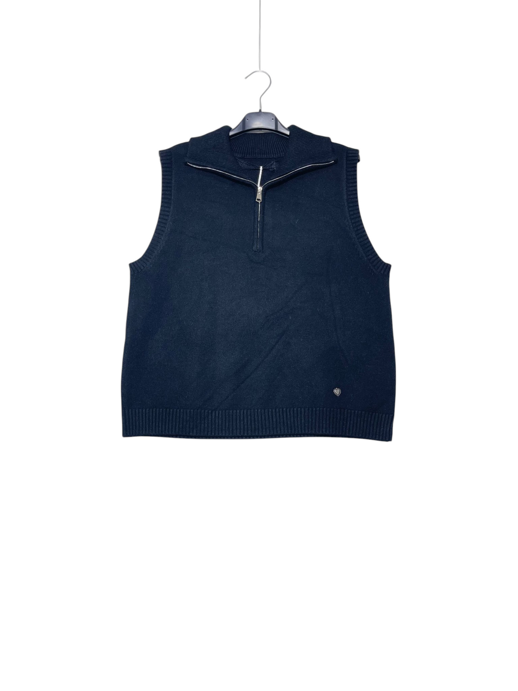 Gilet collo con zip