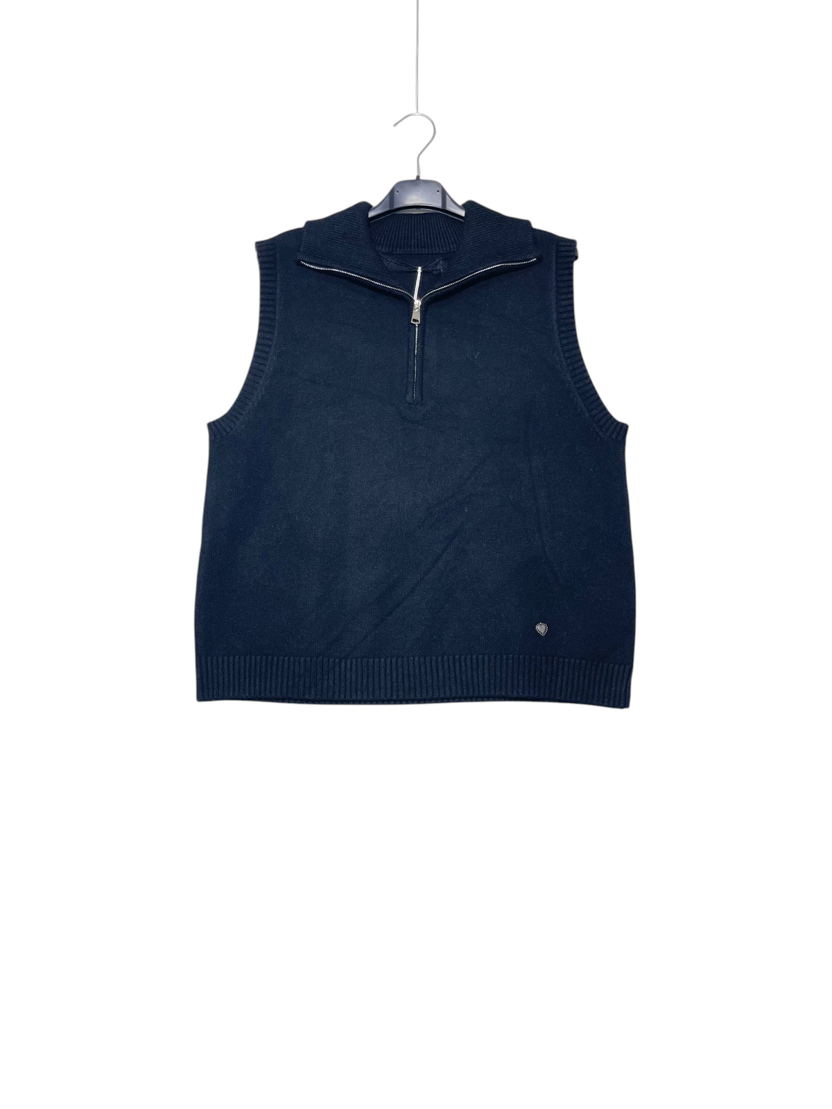 Gilet collo con zip