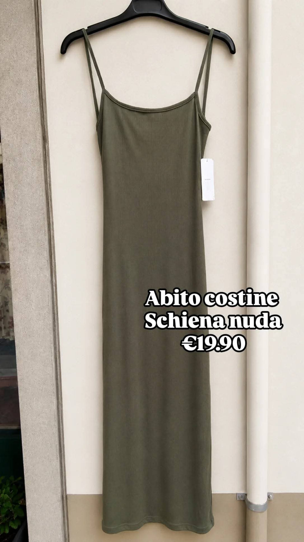 Tubino midi schiena nuda