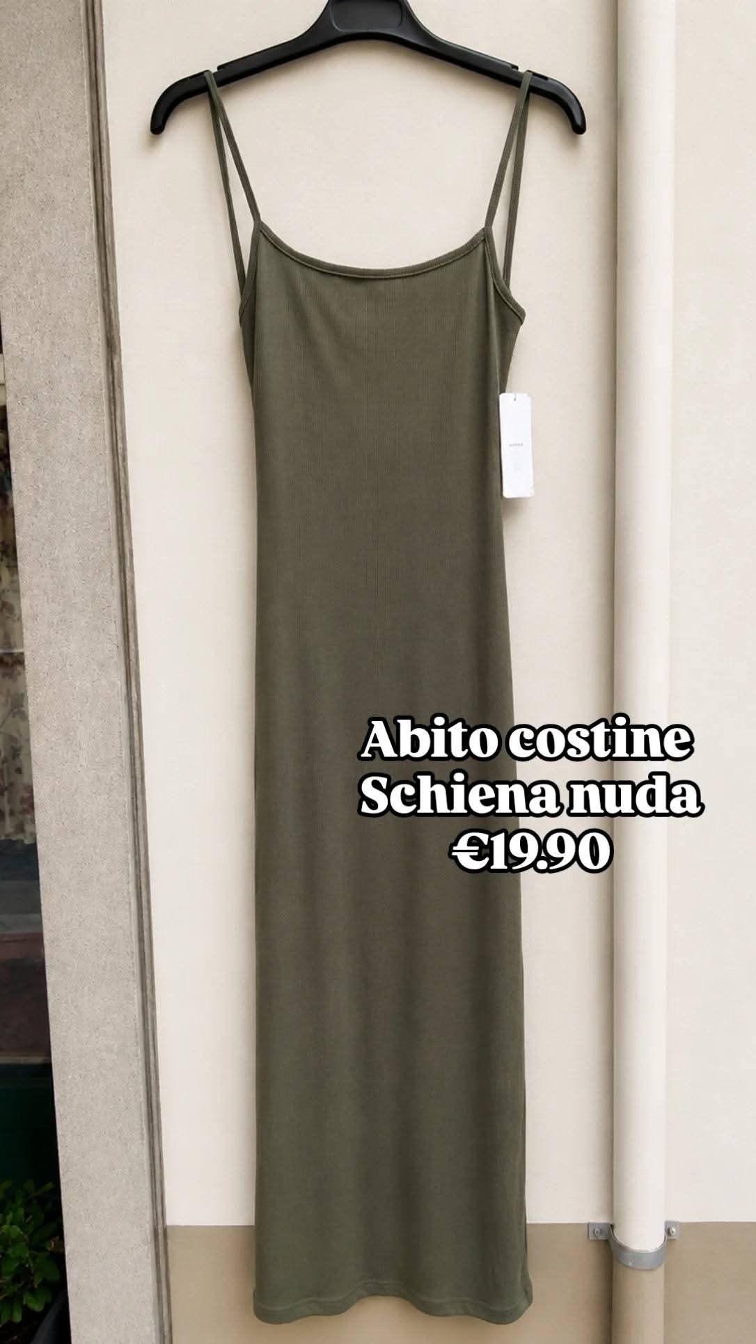 Tubino midi schiena nuda