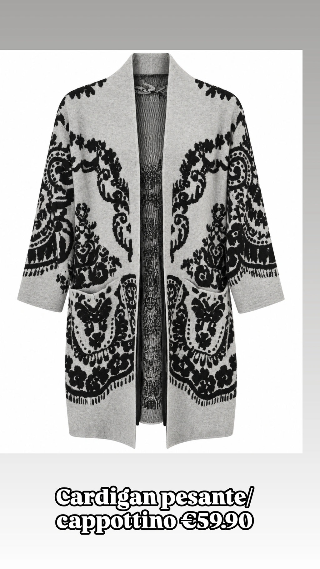 Cardigan cappottino