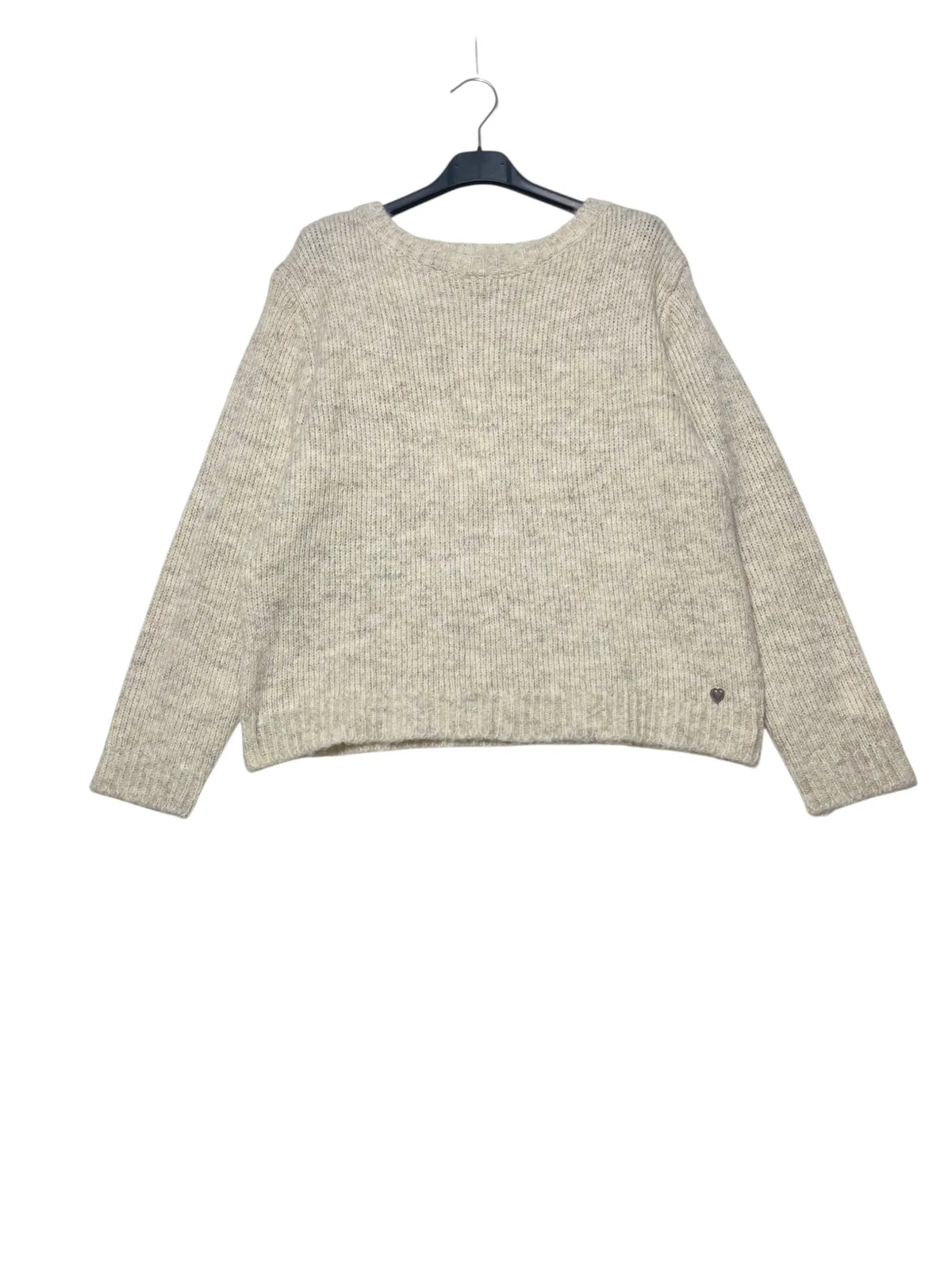 Maglione misto lana effetto melange