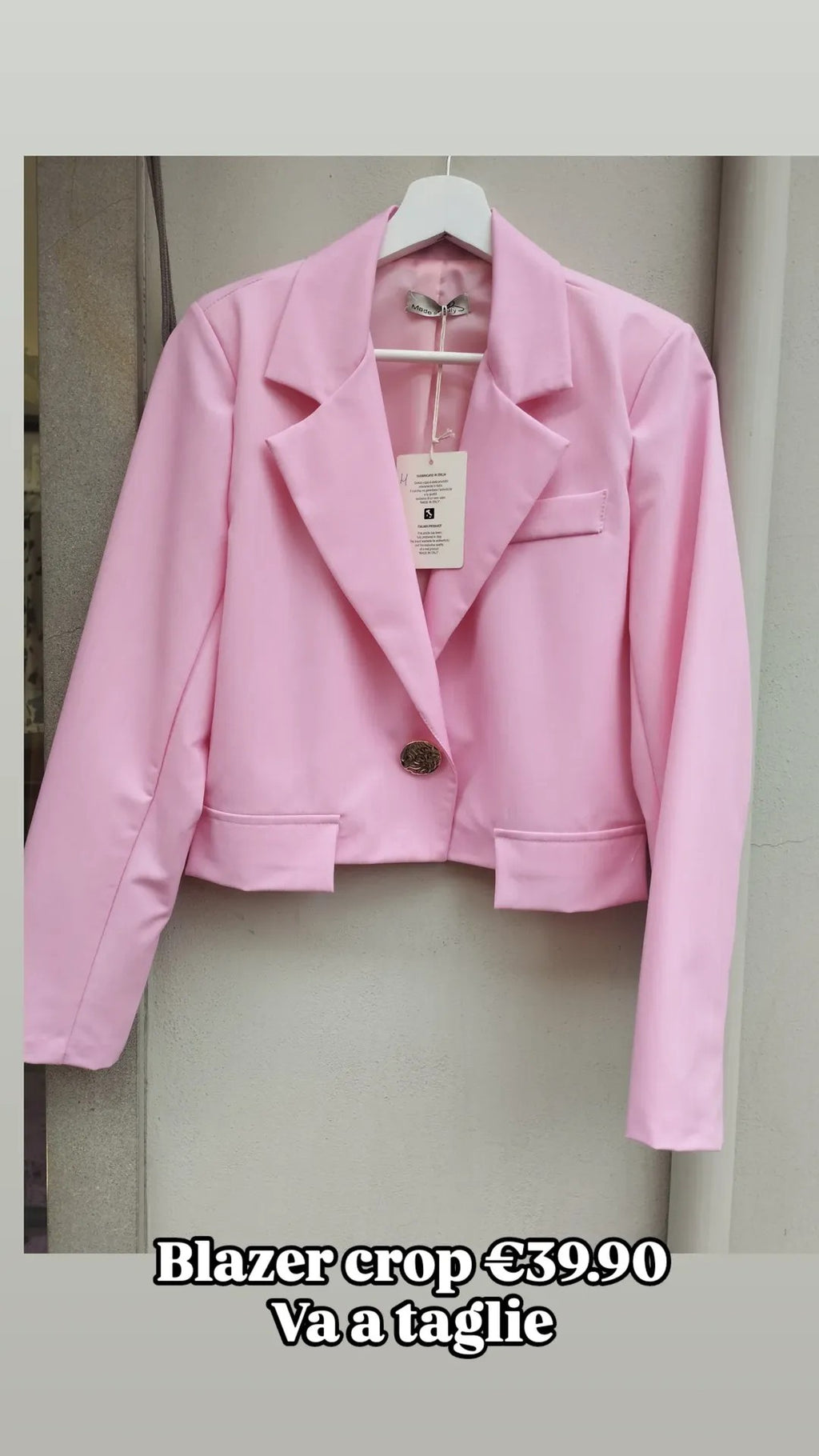 Blazer crop vari colori
