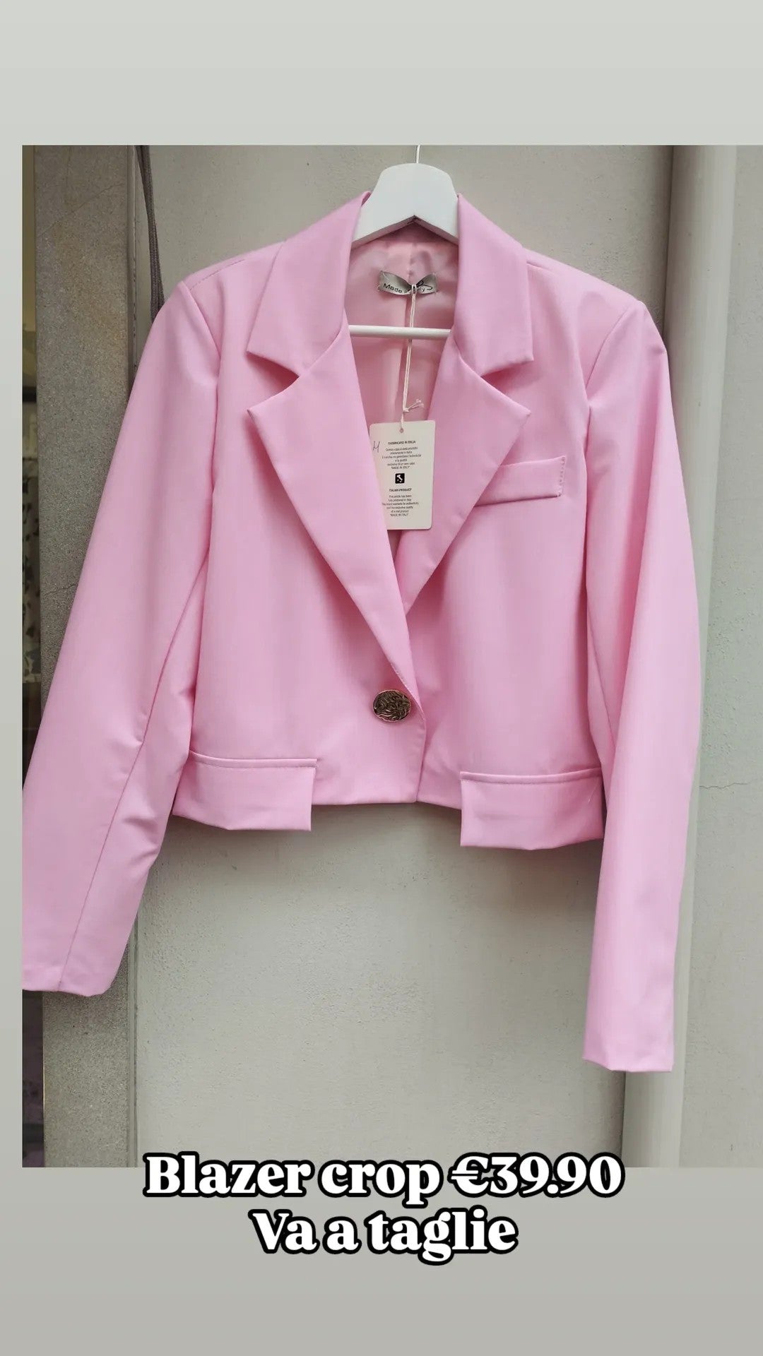 Blazer crop vari colori