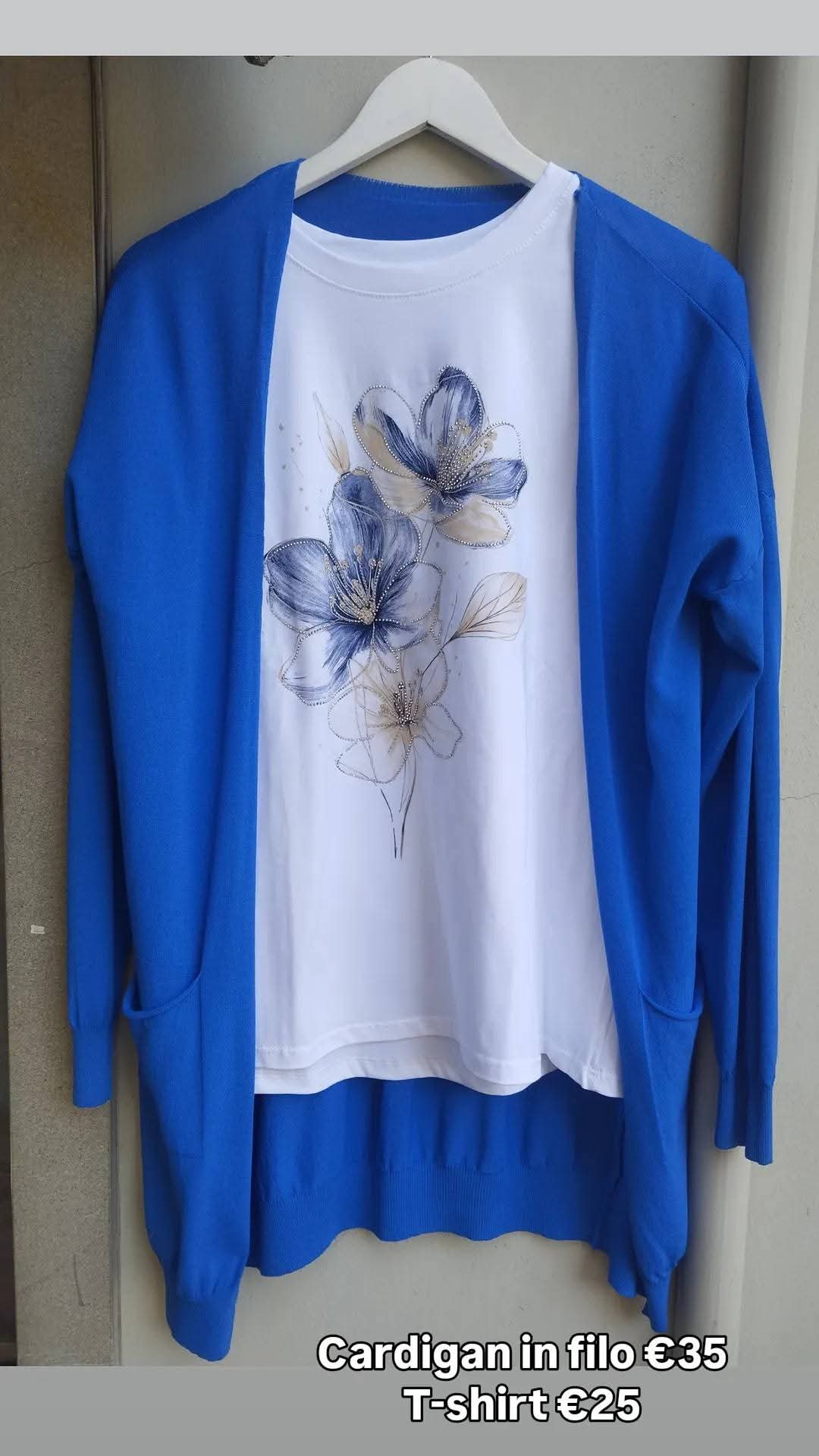 Cardigan in filo