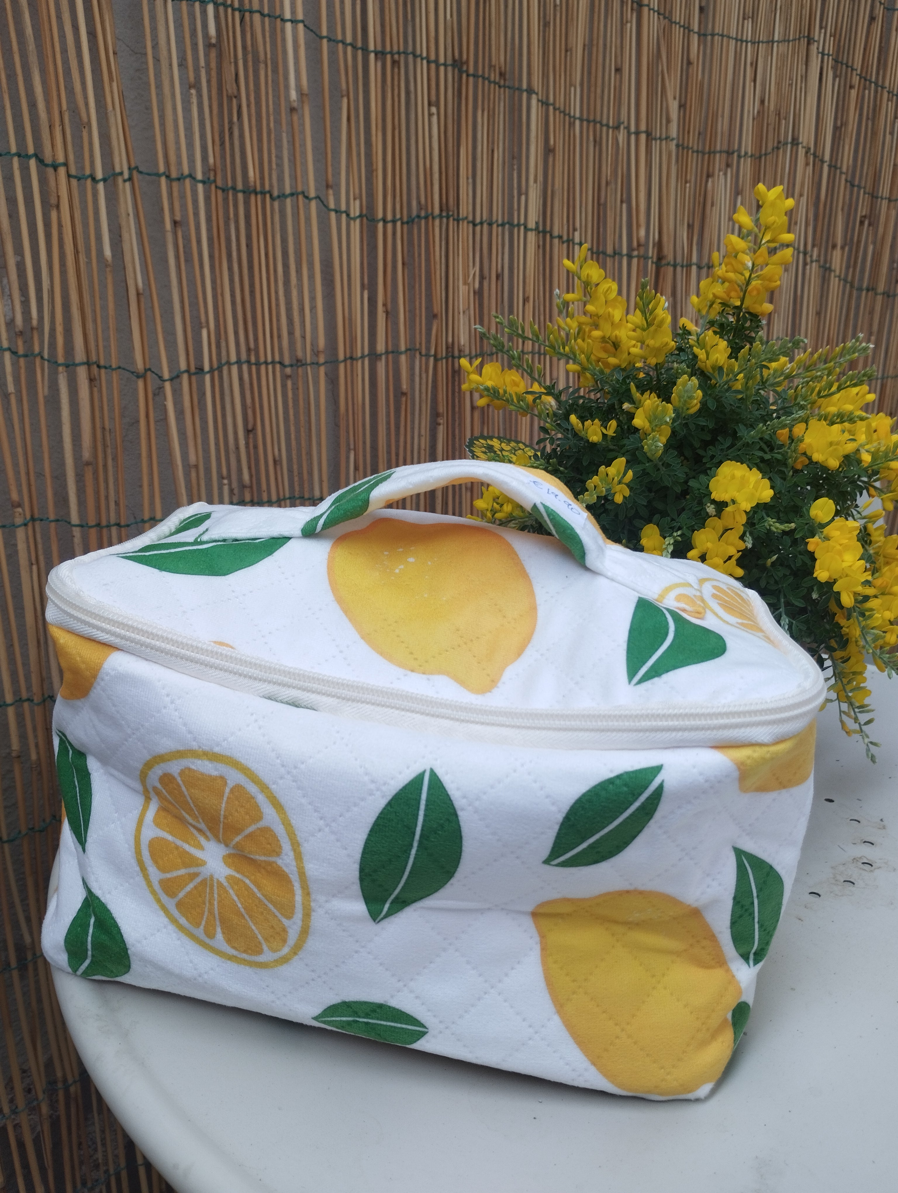 Beauty case maxi limoni