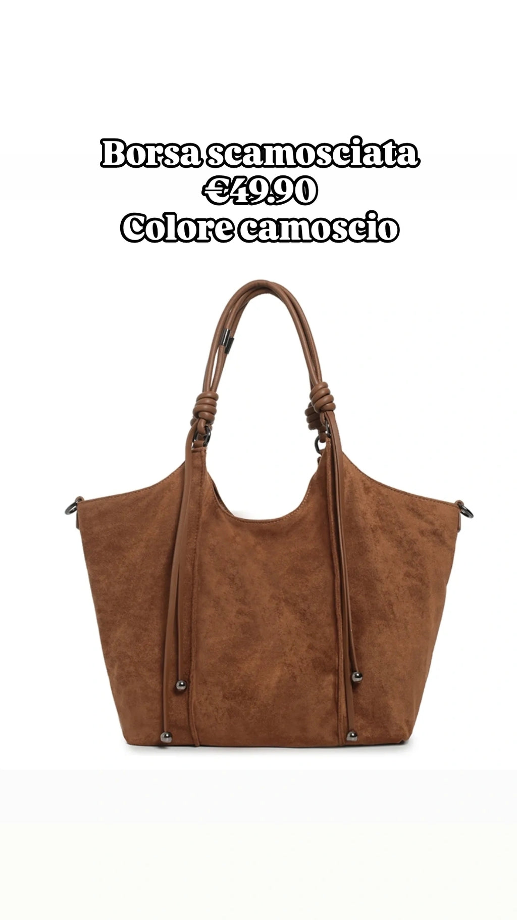 Shopper scamosciata