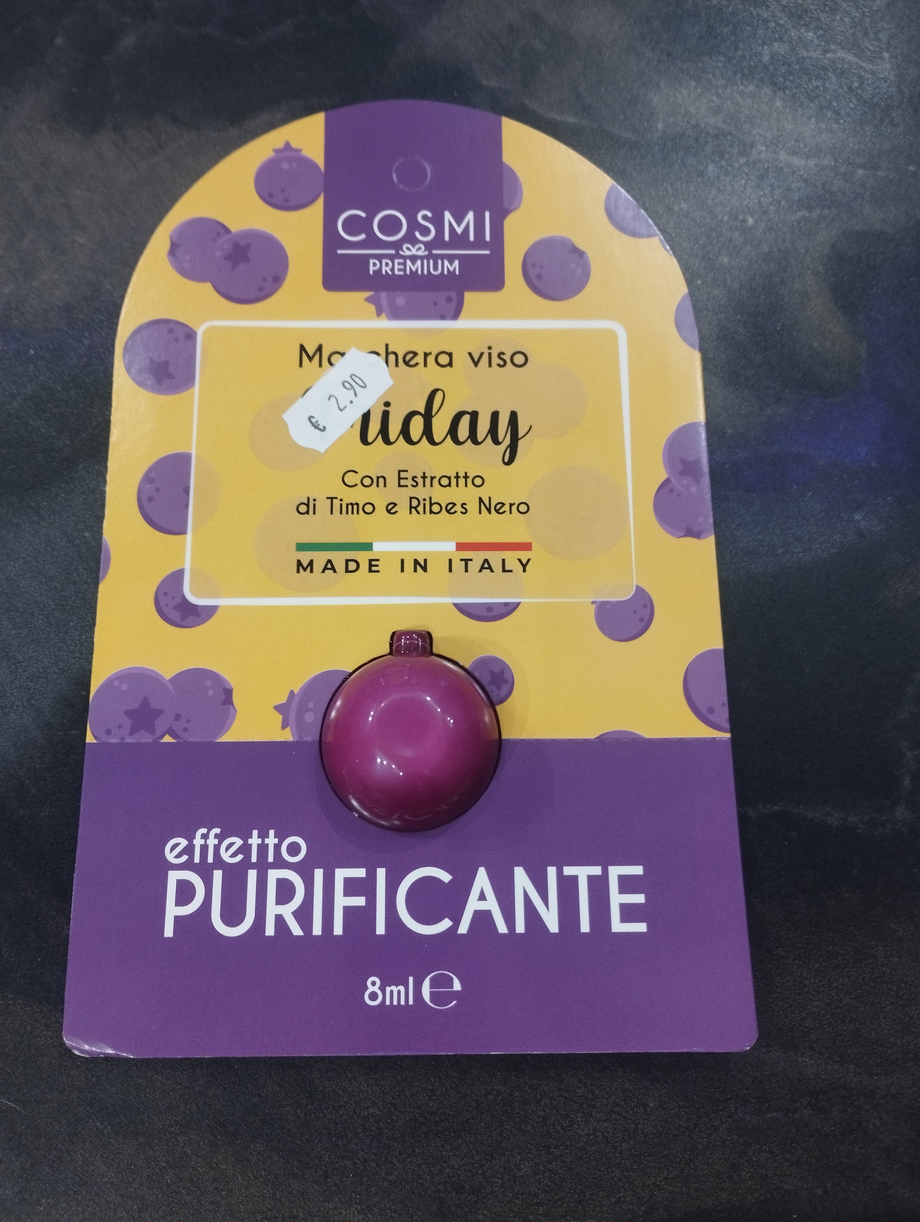 Maschera viso purificante