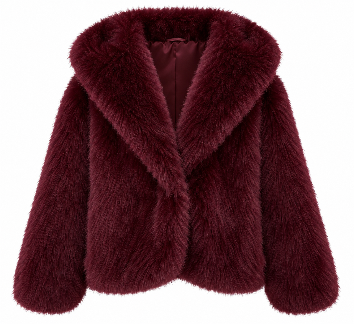 Ecopelliccia burgundy