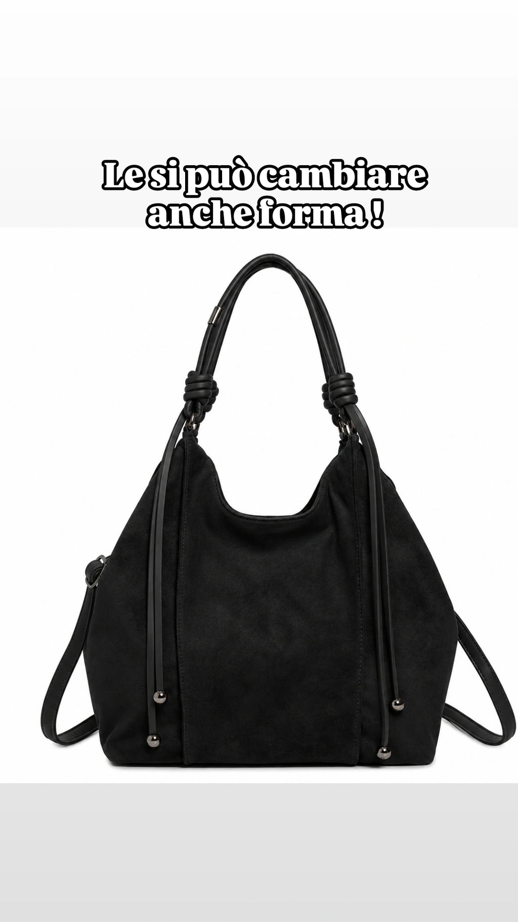 Shopper scamosciata