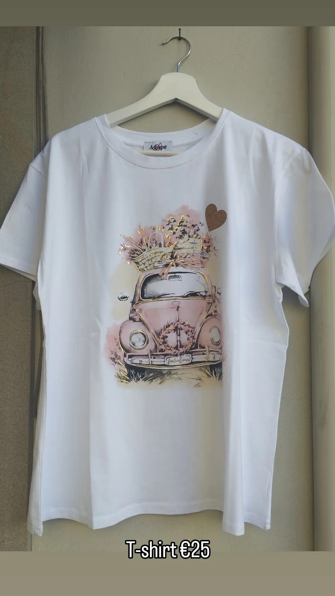 T-shirt macchina vintage