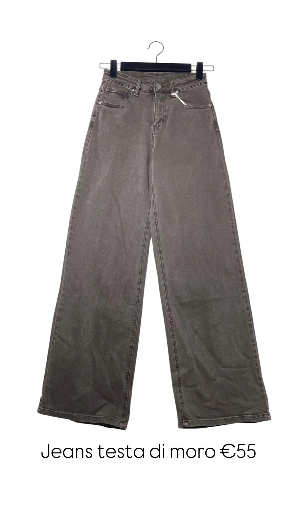 Jeans palazzo bordeaux o marrone