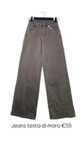 Jeans palazzo bordeaux o marrone