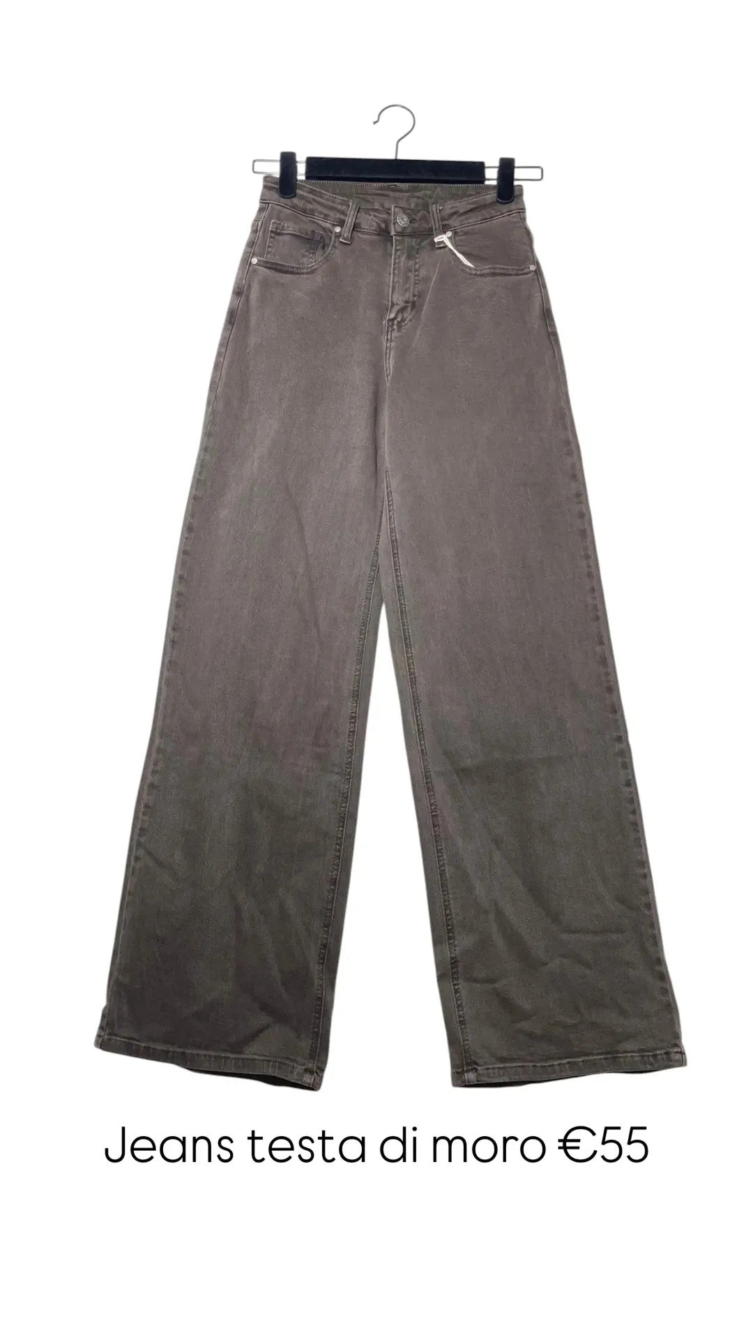 Jeans palazzo bordeaux o marrone