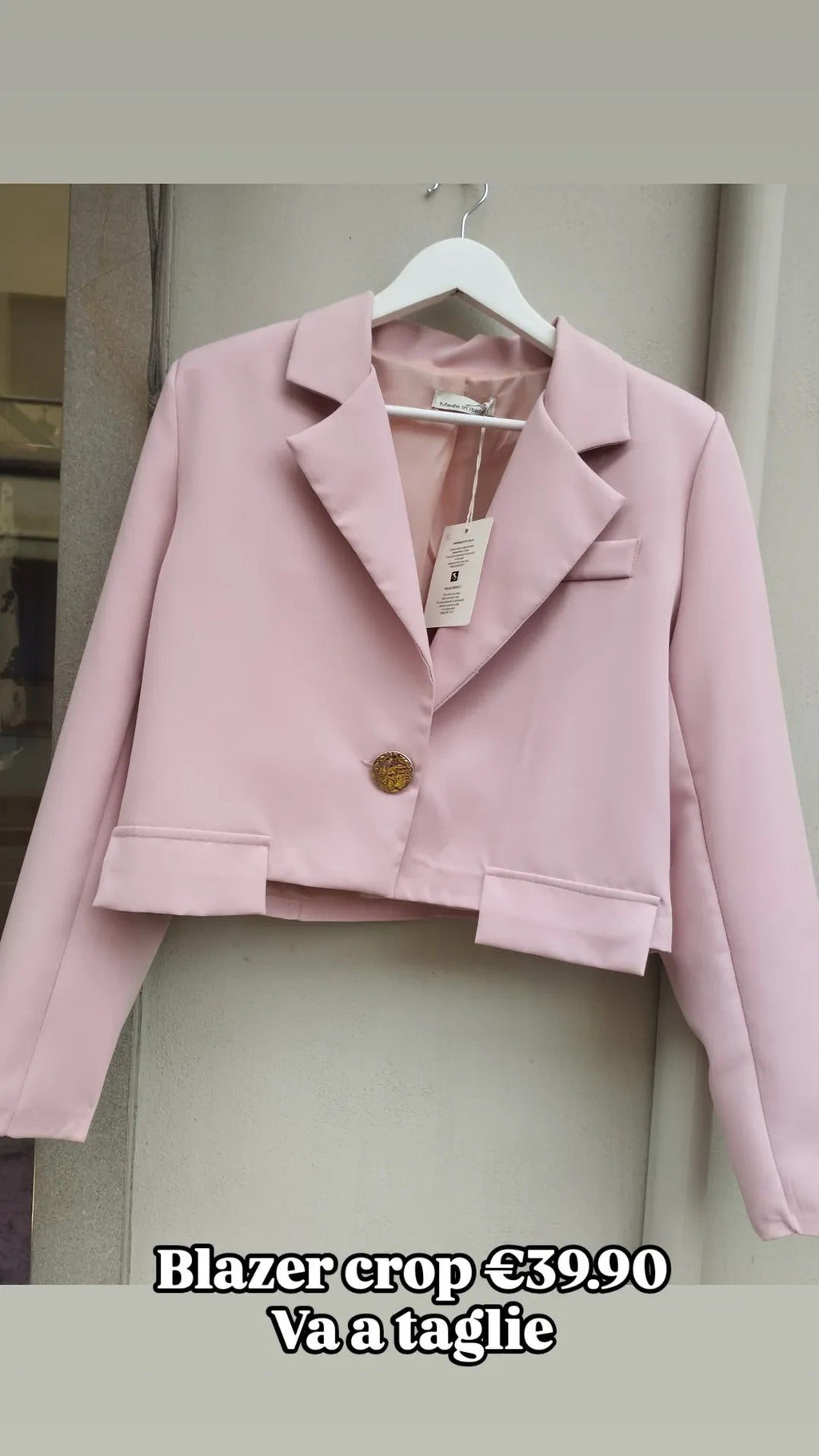 Blazer crop vari colori