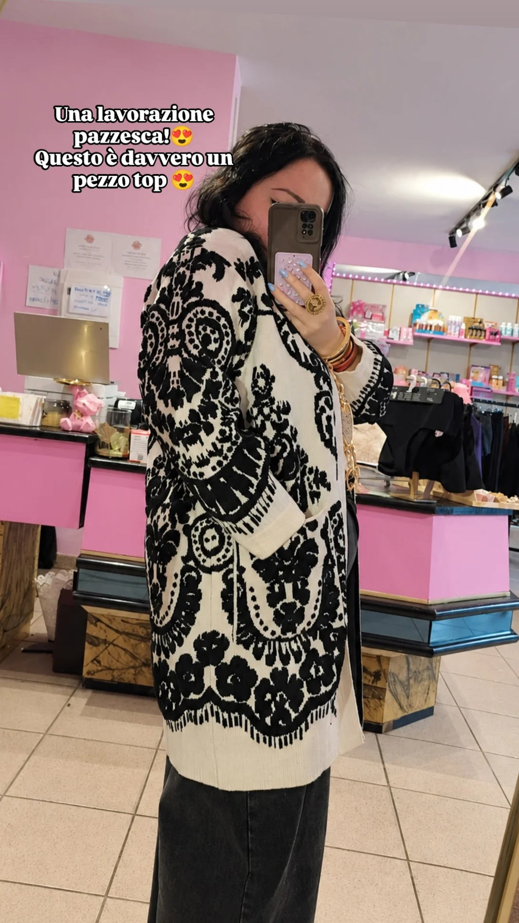 Cardigan cappottino