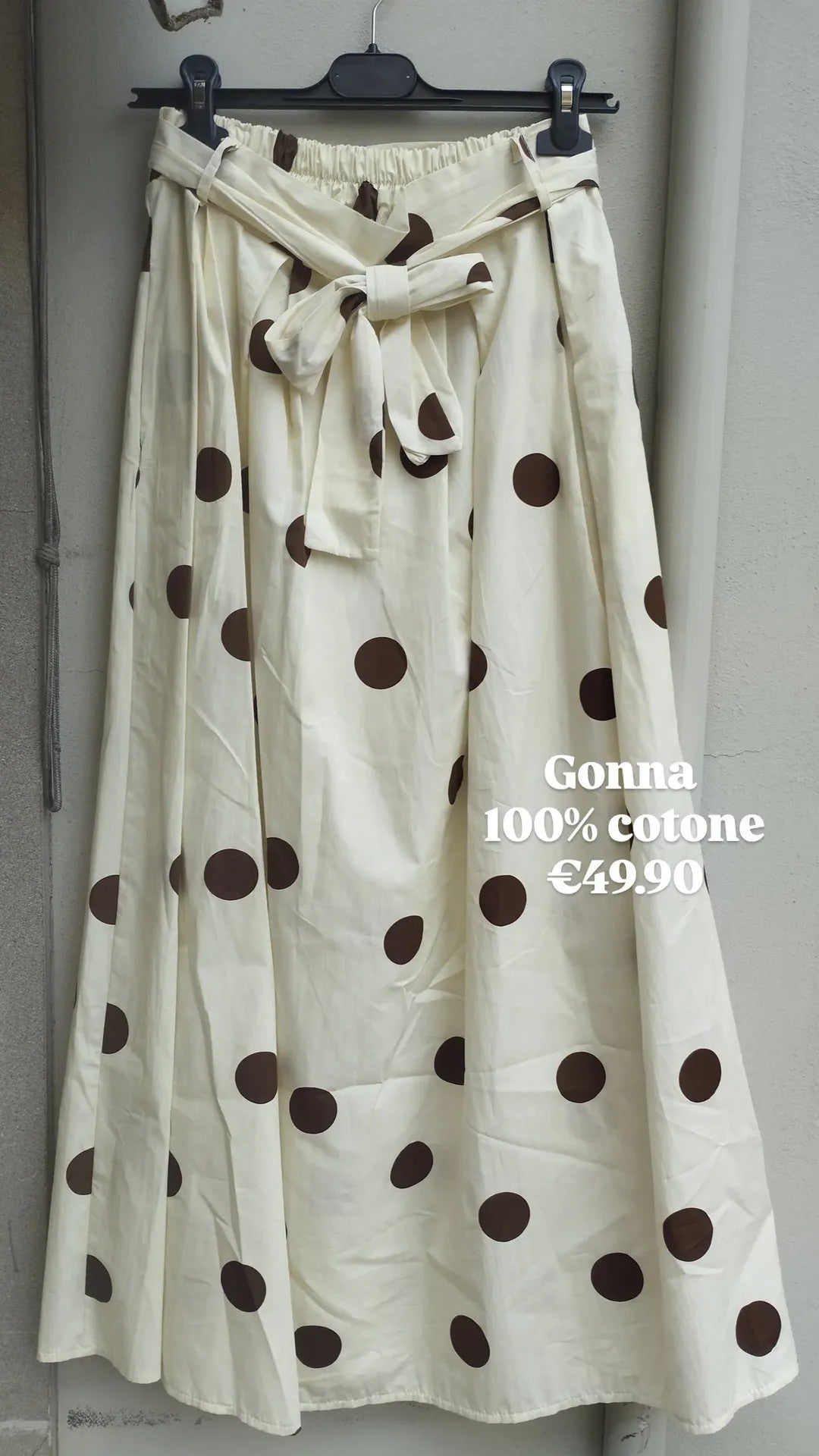 Gonna cotone pois