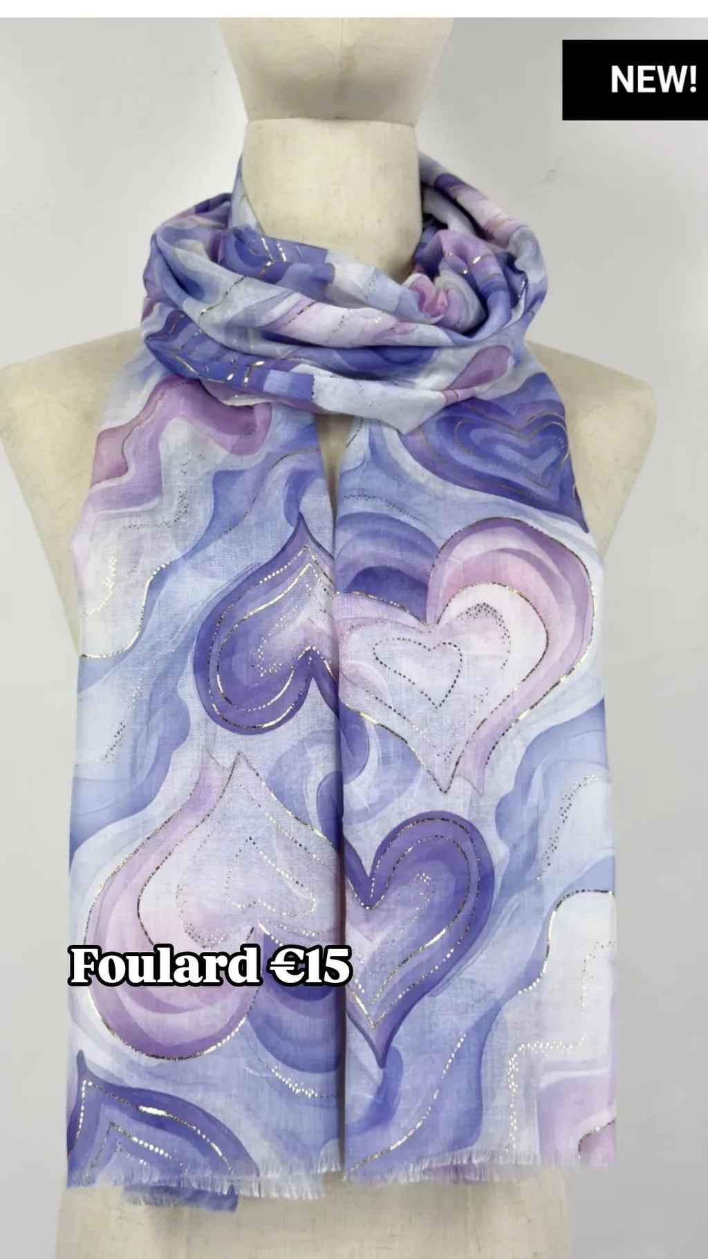 Foulard con cuori