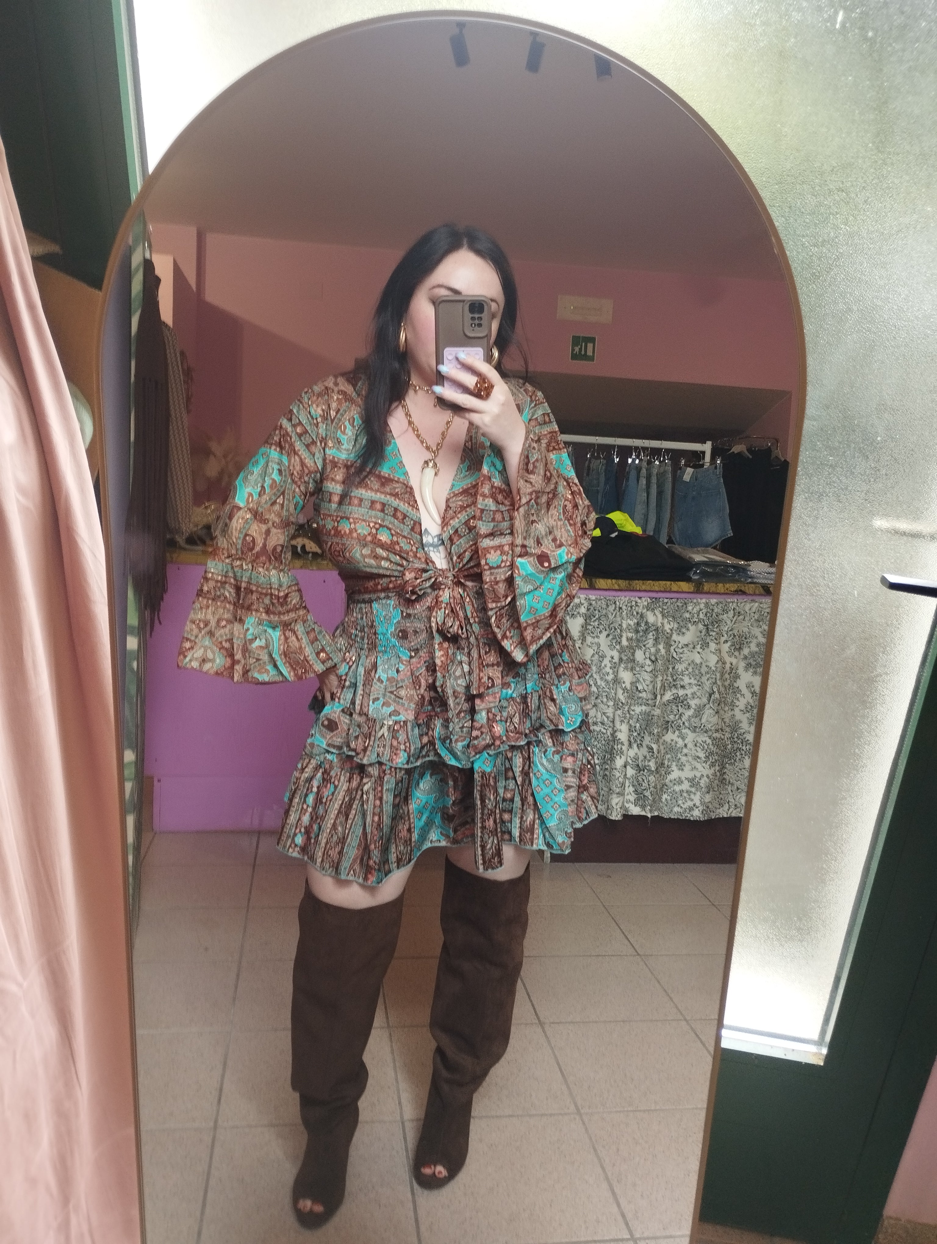 Camicia in seta indiana