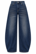 Jeans ballon con strass