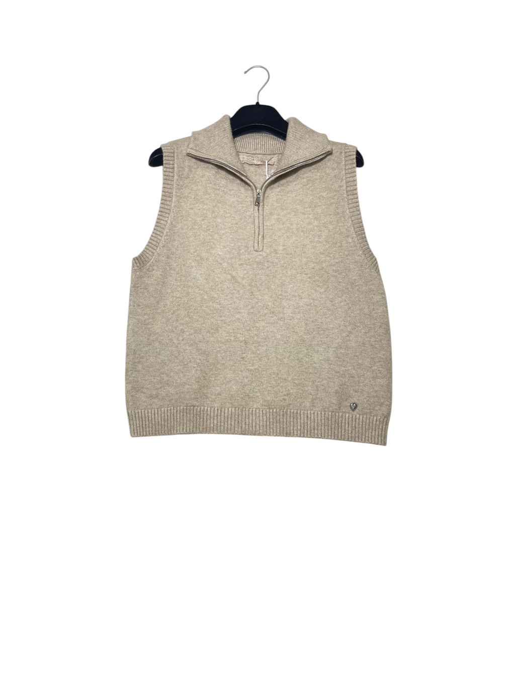 Gilet collo con zip