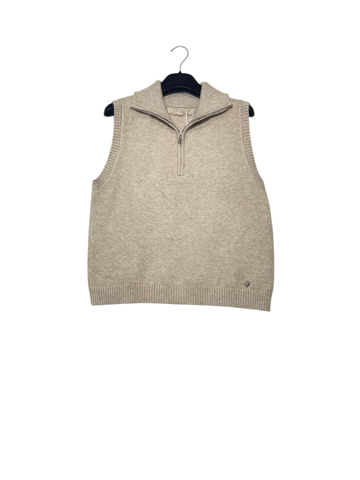 Gilet collo con zip