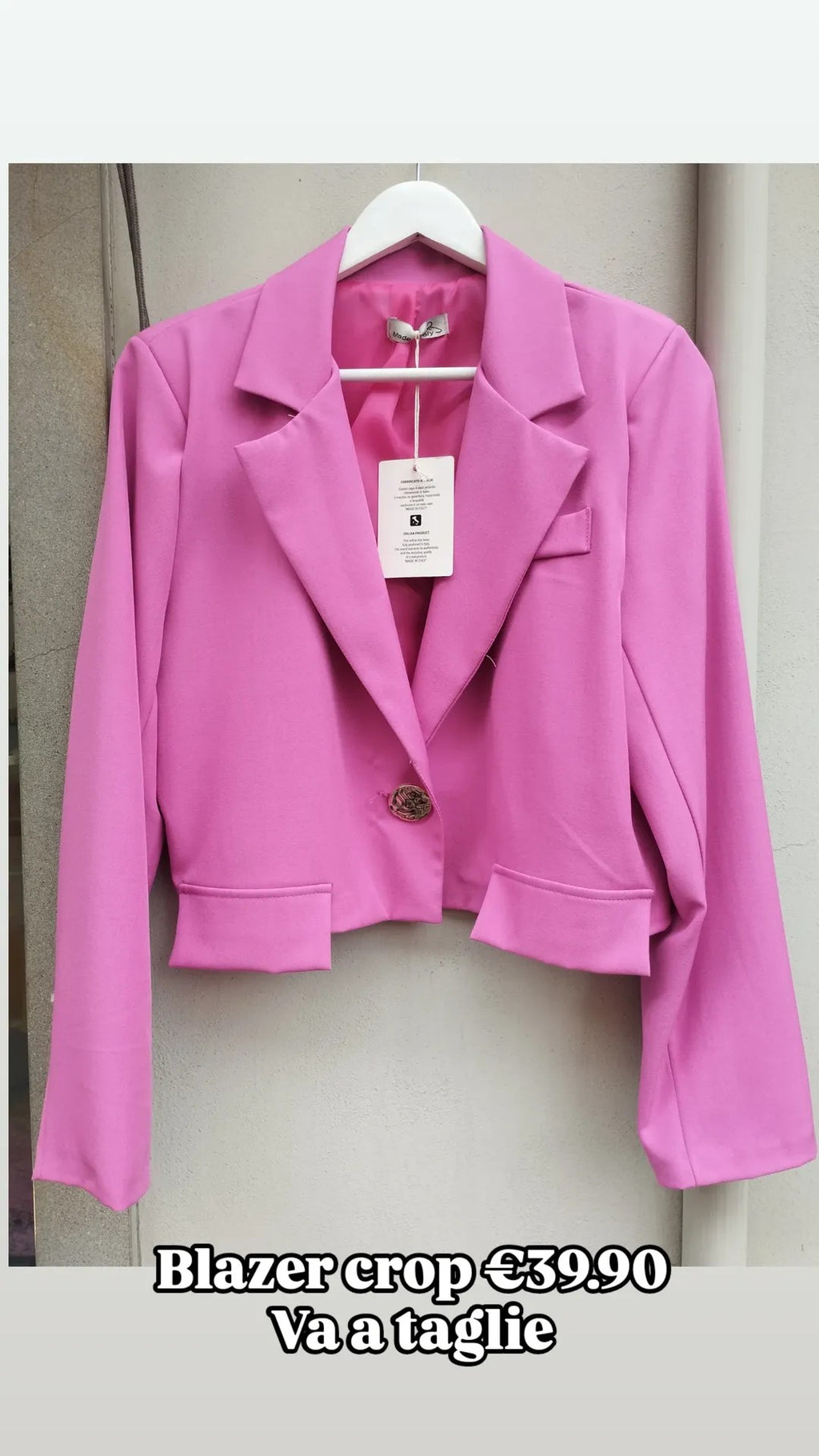 Blazer crop vari colori