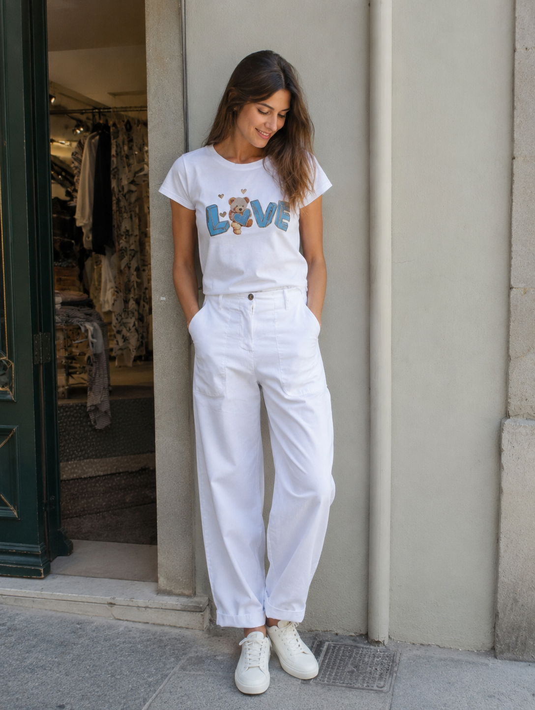 Pantalone ballon in cotone