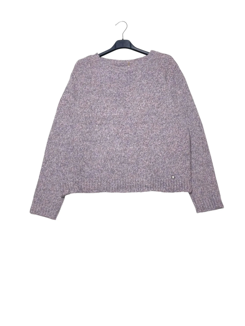 Maglione misto lana effetto melange