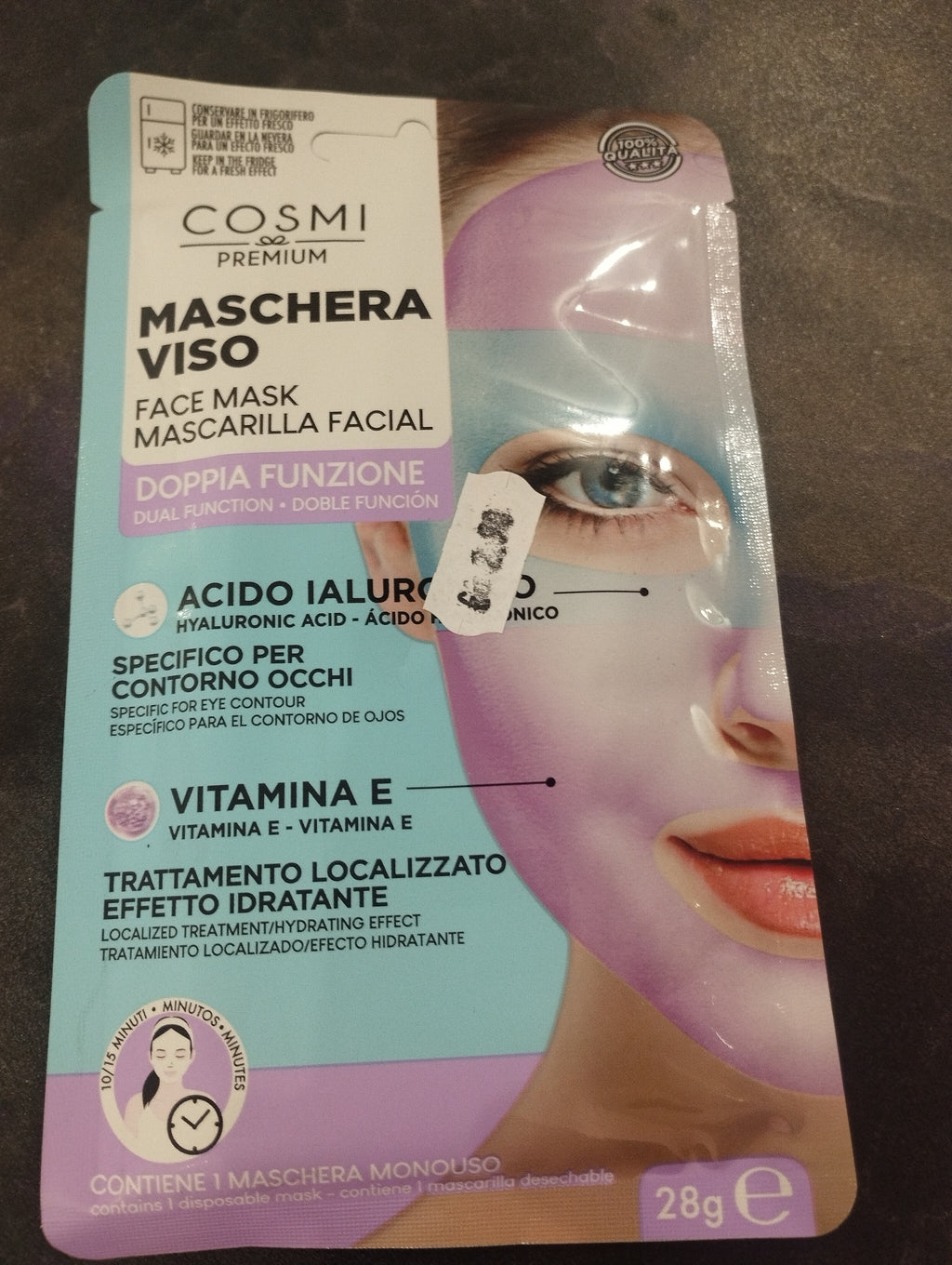 Maschera viso doppia funzione