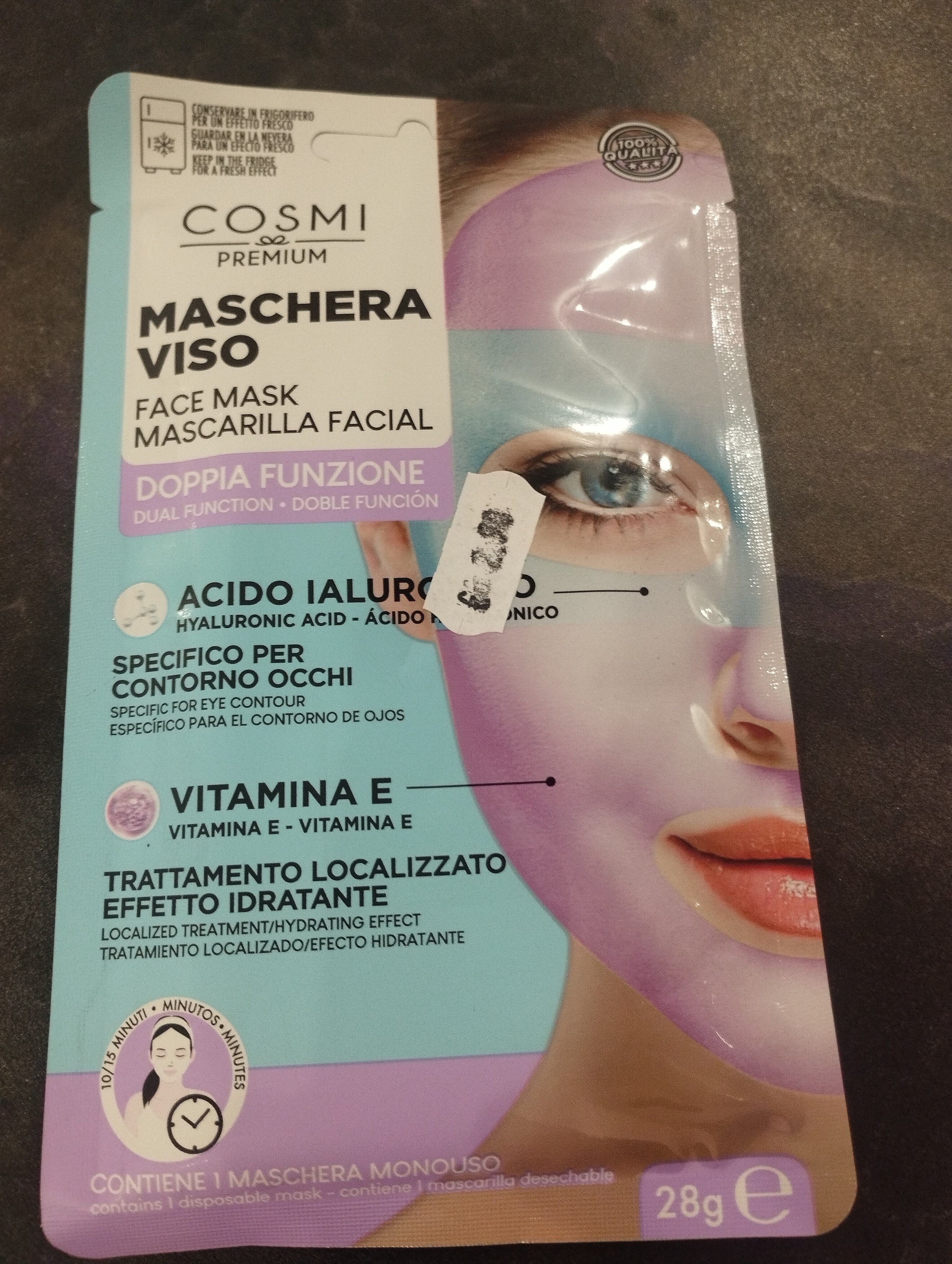 Maschera viso doppia funzione