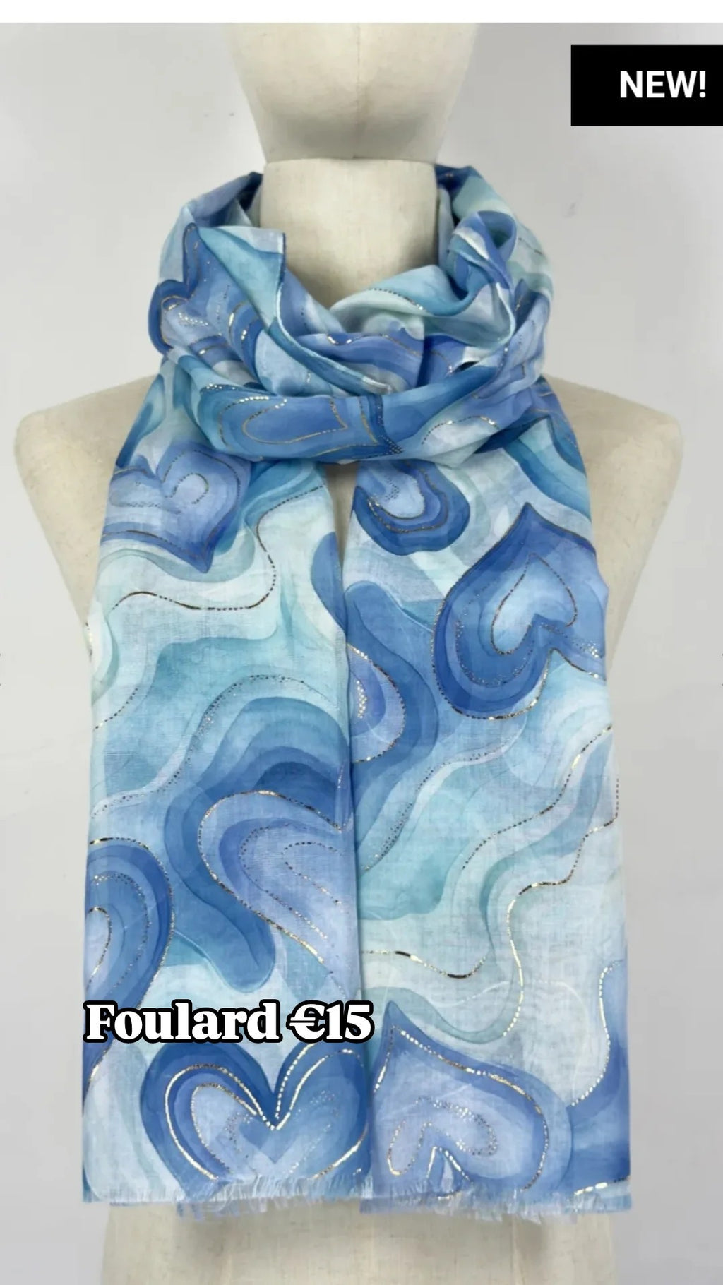 Foulard con cuori