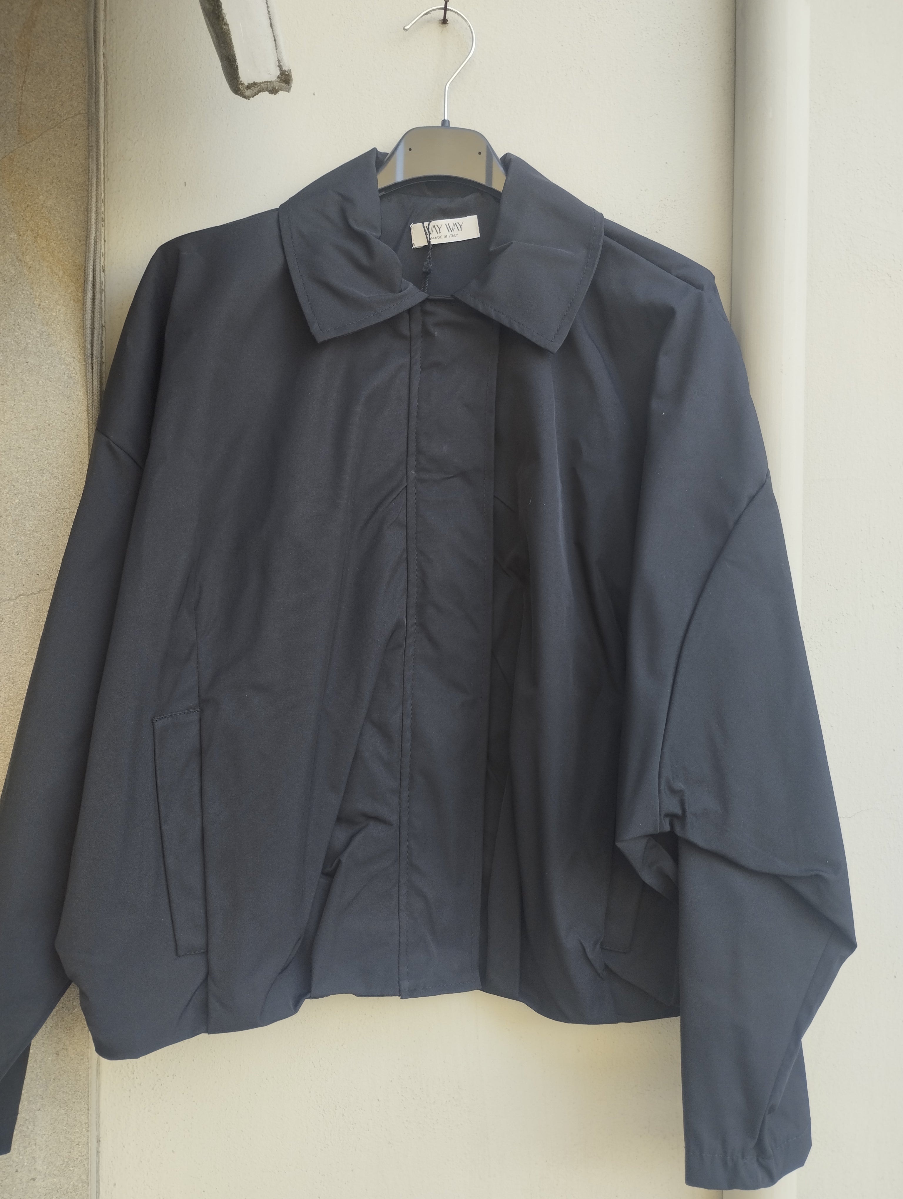 Bomber in tessuto